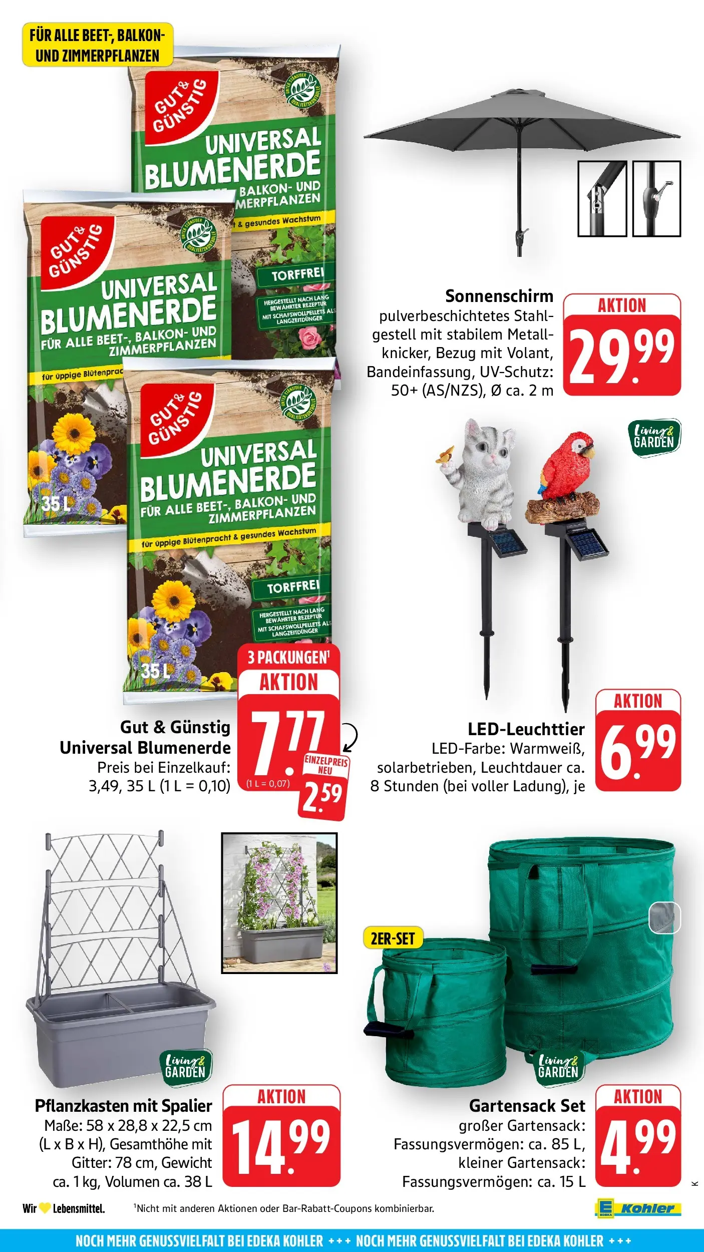 Edeka prospekt Ettenheim	 (ab 17.05.2026) » Angebote Online | Seite: 73 | Produkte: Gewicht, Blumenerde, Sonnenschirm