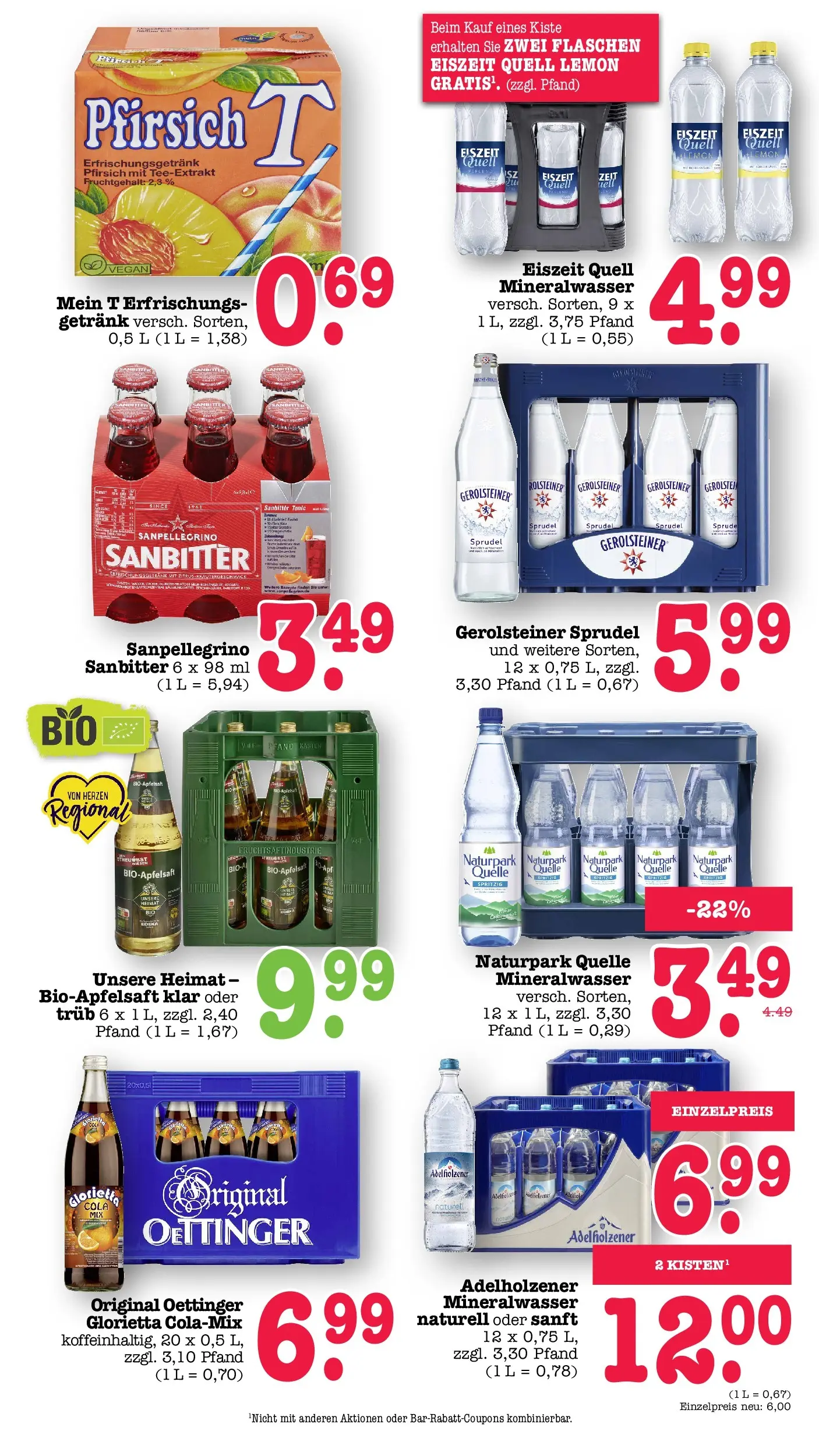 Edeka prospekt Wörth Am Rhein (ab 17.05.2026) » Angebote Online | Seite: 54 | Produkte: Cola, Adelholzener, Oettinger, Pfirsich Edeka prospekt Wörth Am Rhein (ab 17.05.2026) » Angebote Online | Seite: 54 | Produkte: Cola, Adelholzener, Oettinger, Pfirsich