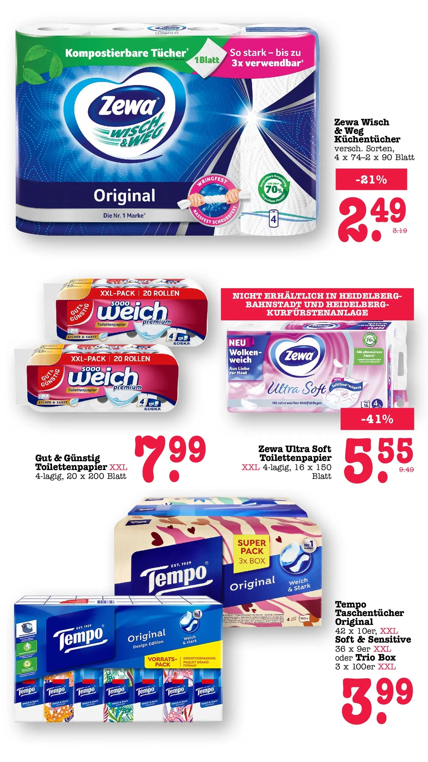 Edeka prospekt Wörth Am Rhein (ab 17.05.2026) » Angebote Online | Seite: 64 | Produkte: Box, Zewa, Tempo, Toilettenpapier Edeka prospekt Wörth Am Rhein (ab 17.05.2026) » Angebote Online | Seite: 64 | Produkte: Box, Zewa, Tempo, Toilettenpapier