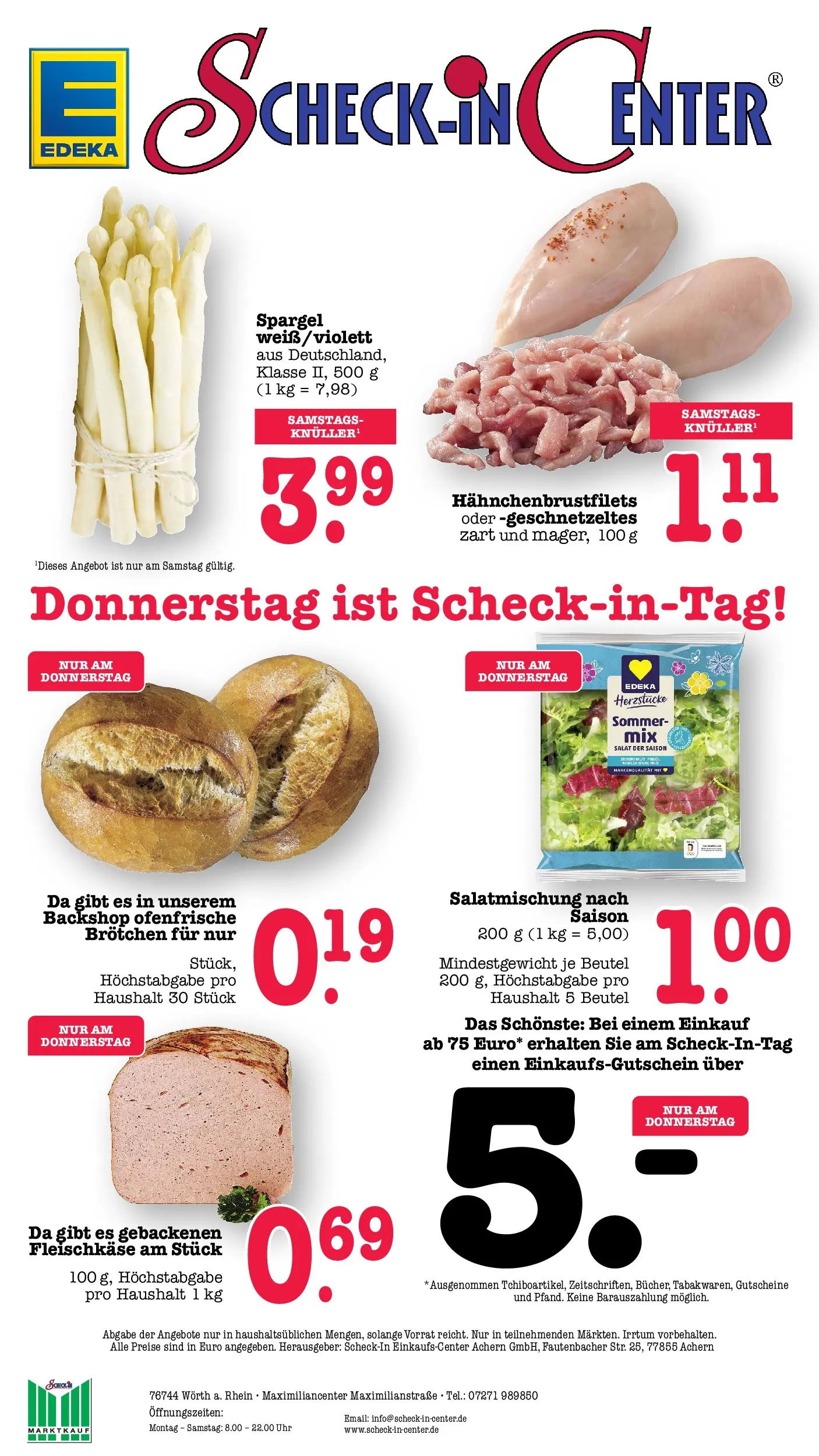 Edeka prospekt Wörth Am Rhein (ab 17.05.2026) » Angebote Online | Seite: 78 | Produkte: Spargel, Ofenfrische, Salat, Uhr Edeka prospekt Wörth Am Rhein (ab 17.05.2026) » Angebote Online | Seite: 78 | Produkte: Spargel, Ofenfrische, Salat, Uhr