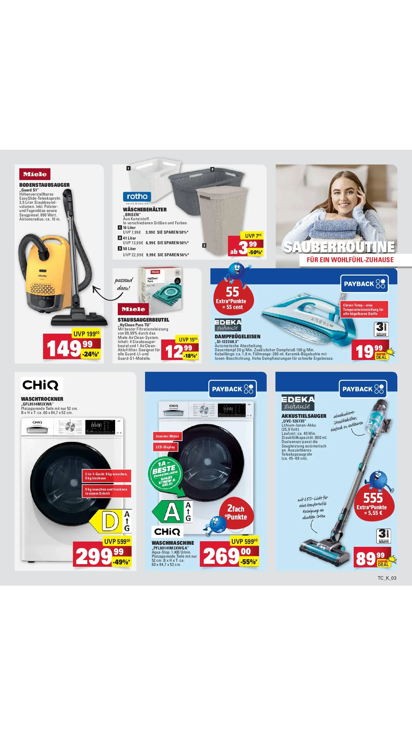 Edeka prospekt Wörth Am Rhein (ab 17.05.2026) » Angebote Online | Seite: 84 | Produkte: Miele, Staubsauger, Waschmaschine, Waschtrockner Edeka prospekt Wörth Am Rhein (ab 17.05.2026) » Angebote Online | Seite: 84 | Produkte: Miele, Staubsauger, Waschmaschine, Waschtrockner
