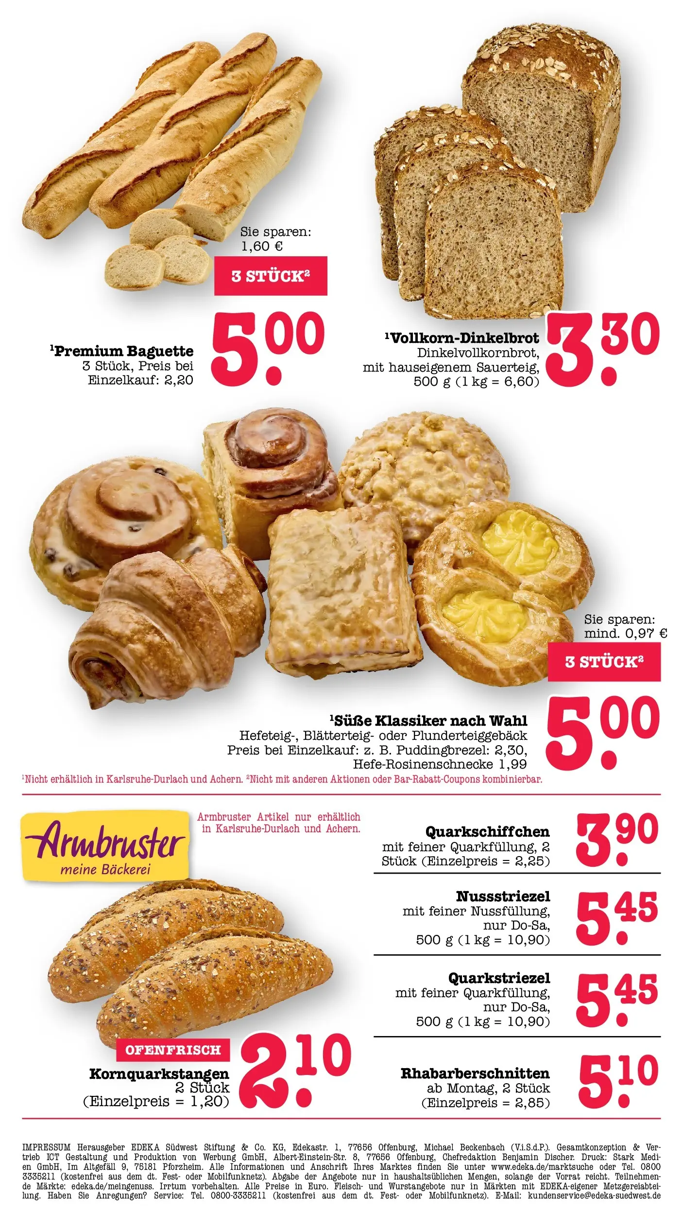 Edeka prospekt Bühlertal (ab 17.05.2026) » Angebote Online | Seite: 30 | Produkte: Bäckerei, Baguette, Fleisch Edeka prospekt Bühlertal (ab 17.05.2026) » Angebote Online | Seite: 30 | Produkte: Bäckerei, Baguette, Fleisch