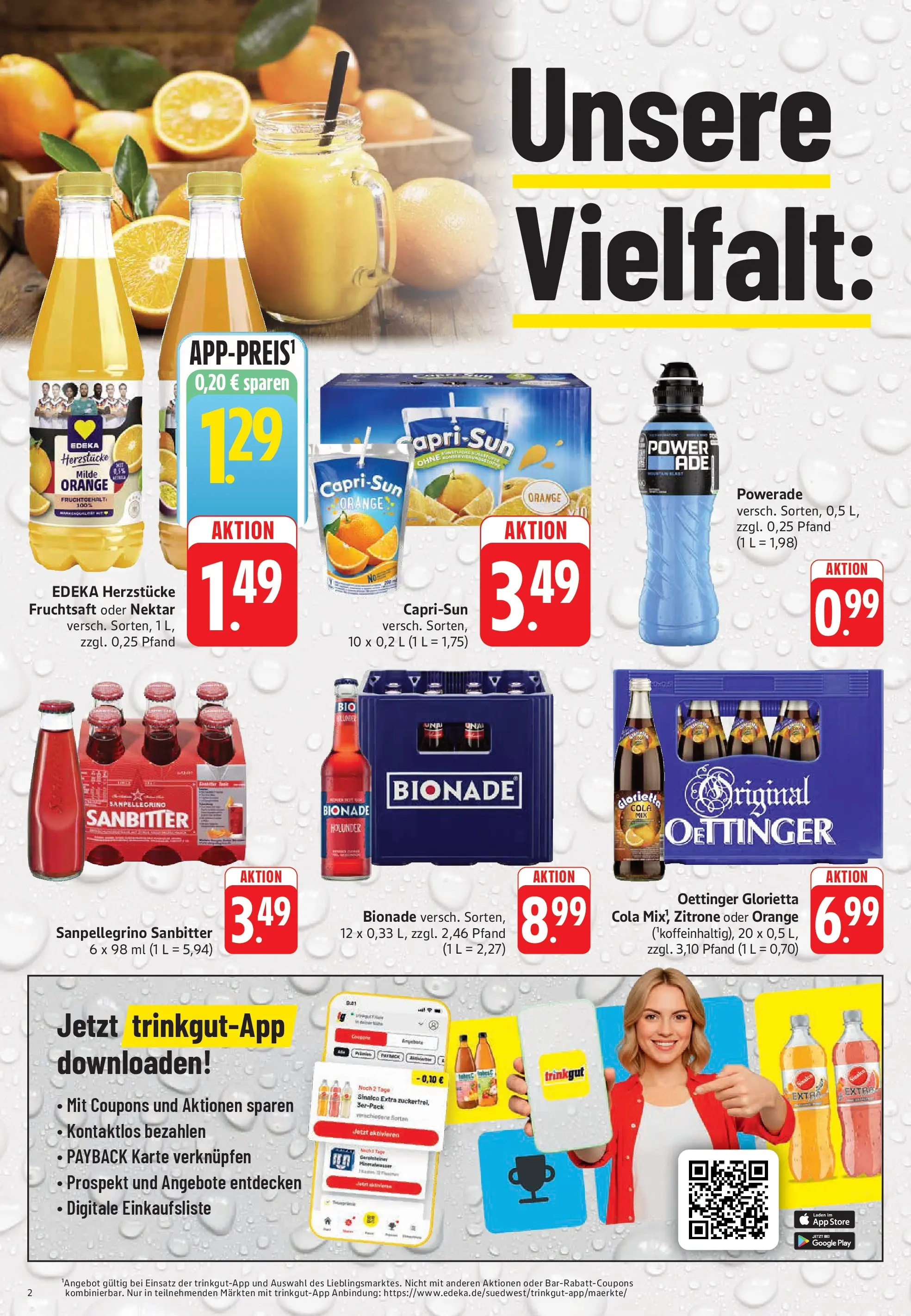 Trinkgut Prospekt Bad Kreuznach	 (ab 17.05.2026) » Angebote online | Seite: 2 | Produkte: Oettinger, Bionade, Powerade, Fruchtsaft