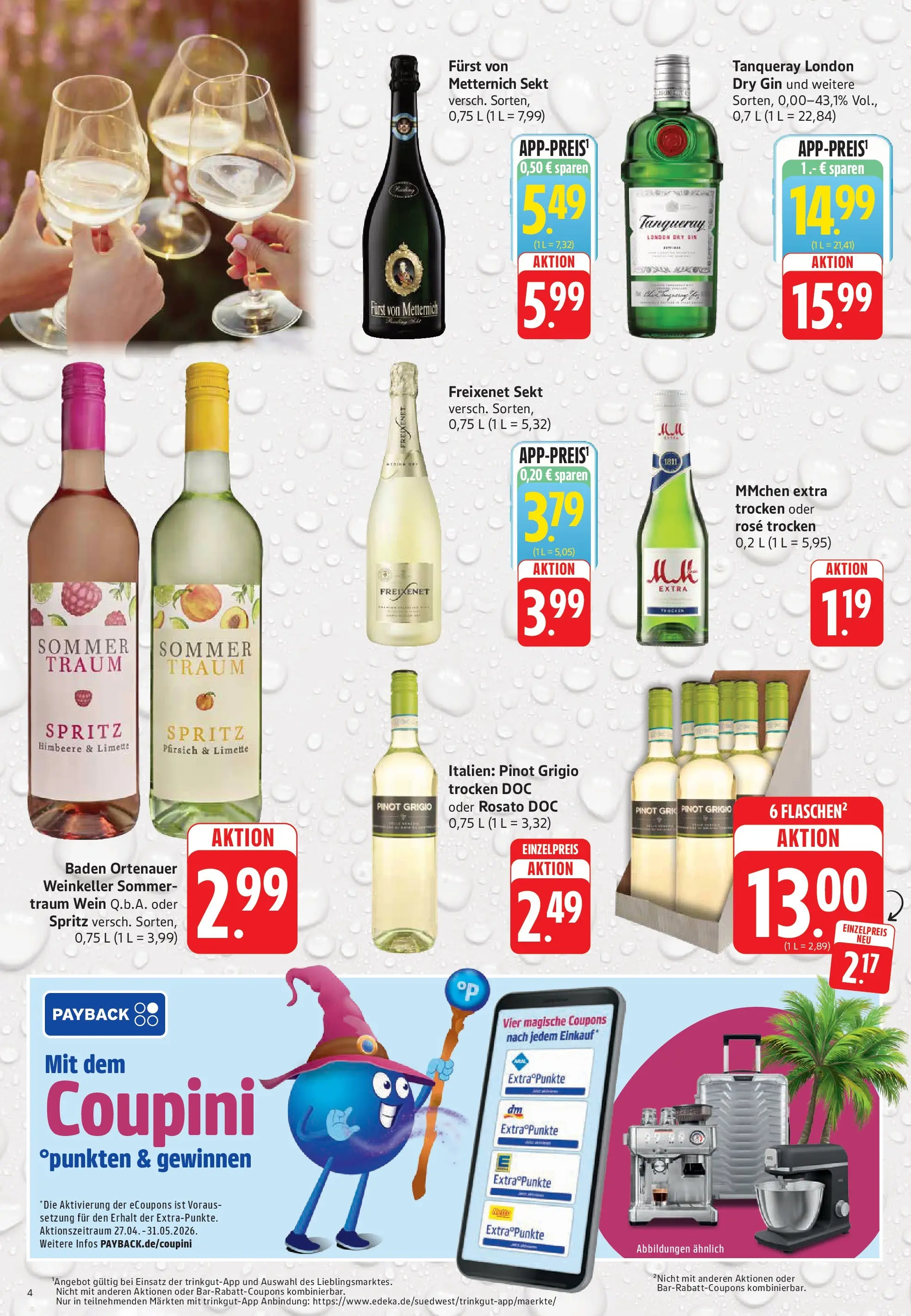 Trinkgut Prospekt Bad Kreuznach	 (ab 17.05.2026) » Angebote online | Seite: 4 | Produkte: Furst von metternich, Sekt, Limette, Himbeere