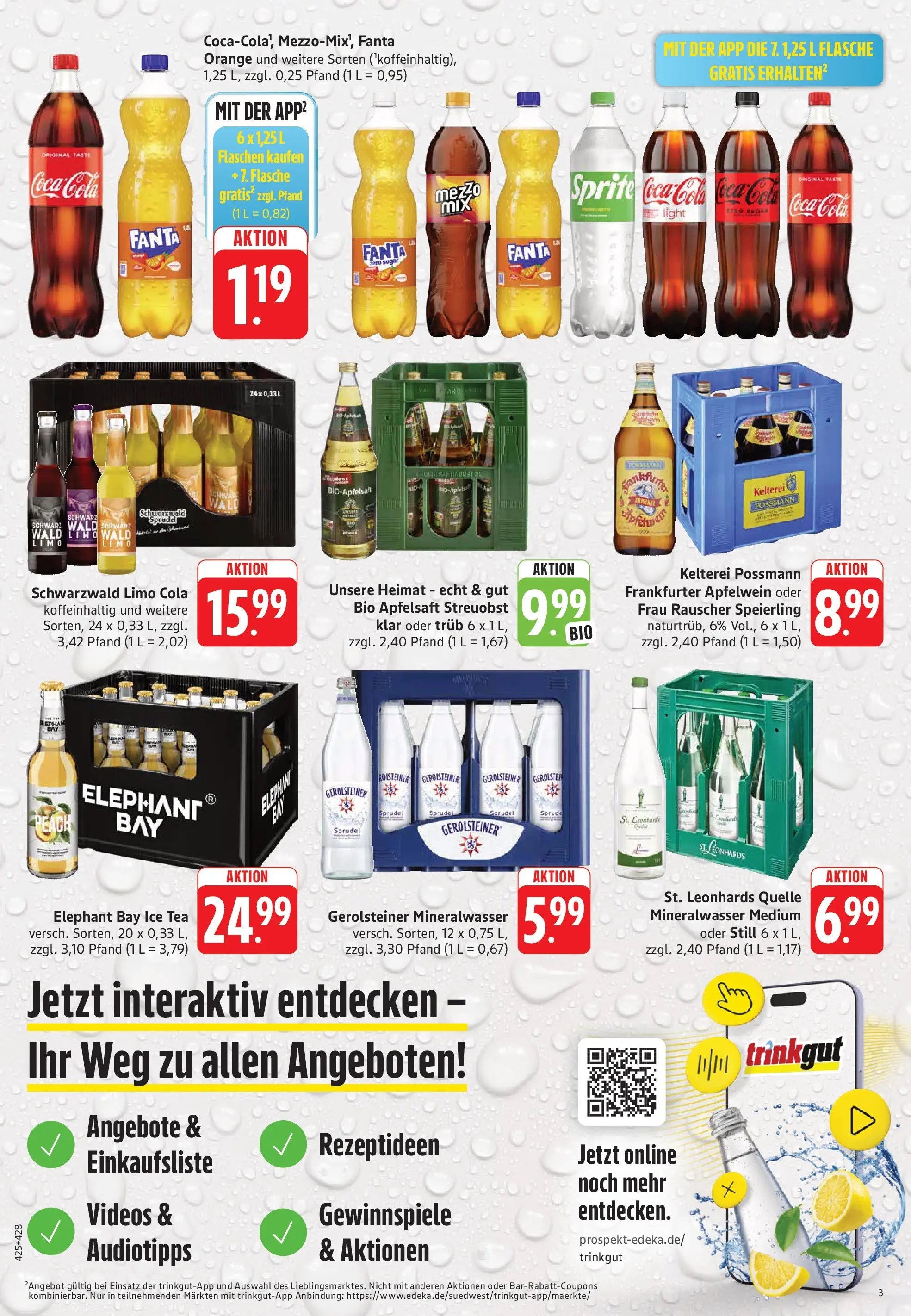 Trinkgut Prospekt Dossenheim	 (ab 17.05.2026) » Angebote online | Seite: 3 | Produkte: Sprite, Apfelsaft, Mineralwasser, Gerolsteiner
