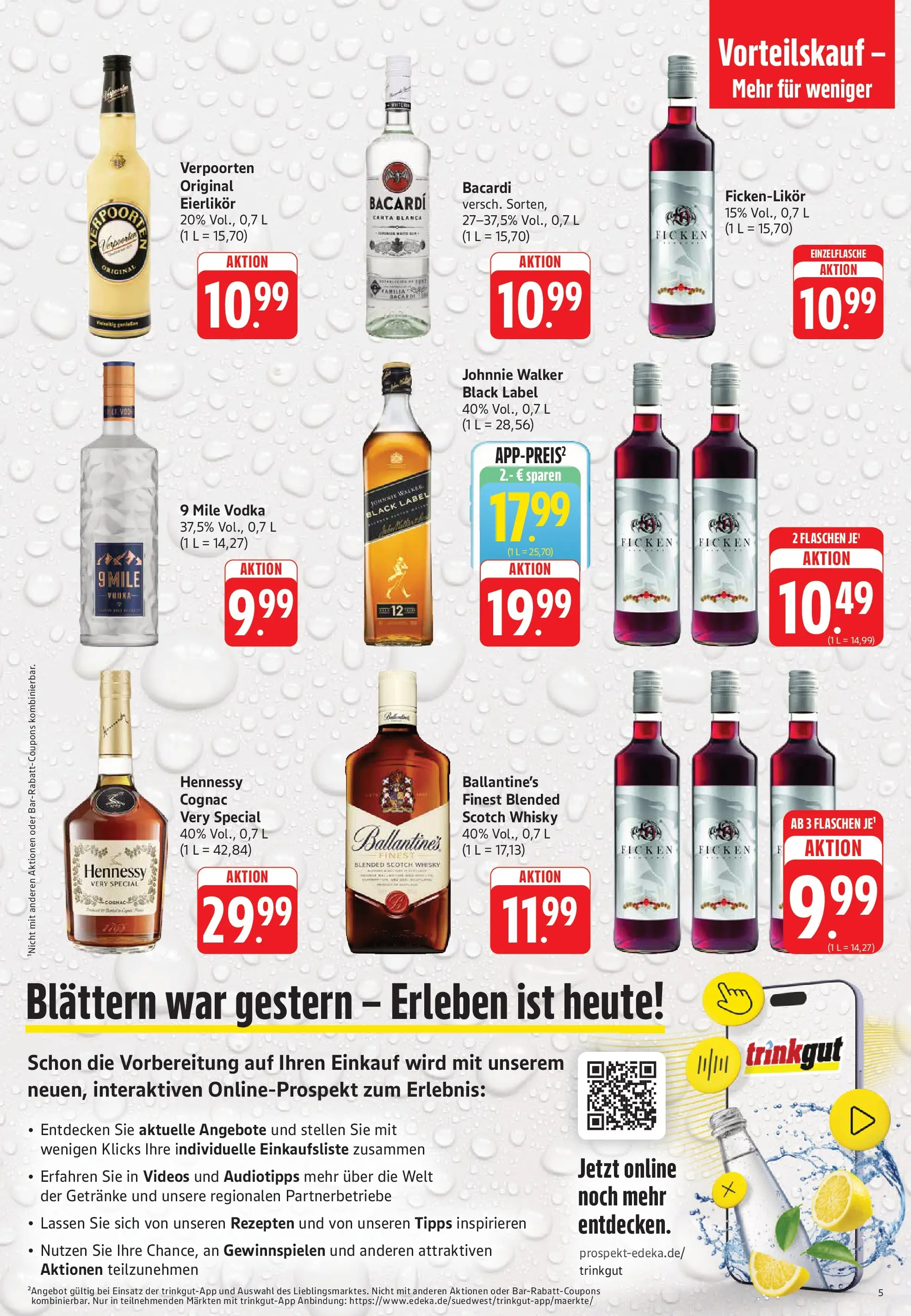 Trinkgut Prospekt Bad Kreuznach	 (ab 17.05.2026) » Angebote online | Seite: 5 | Produkte: Bacardi, Whisky, Vodka, Johnnie walker