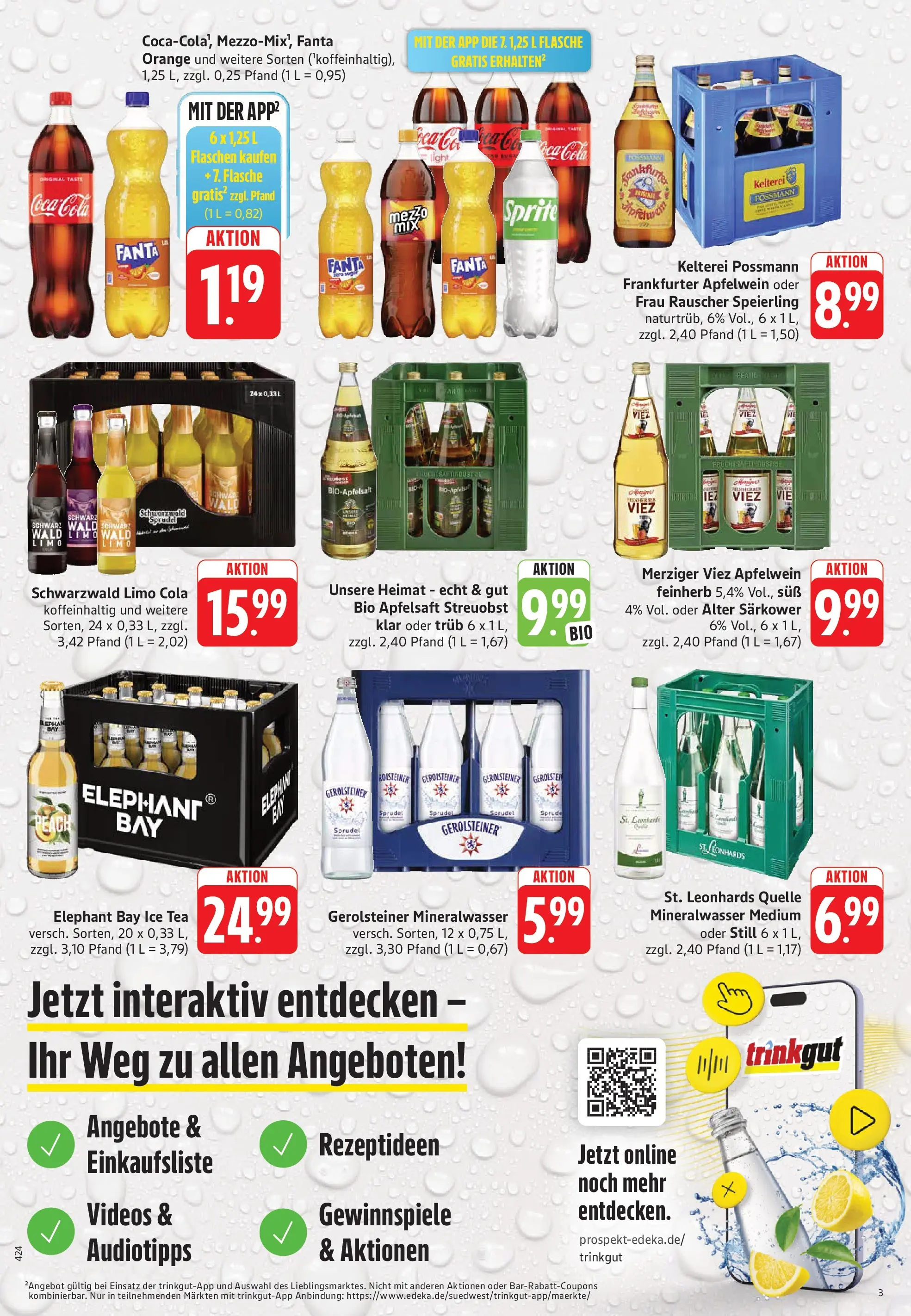 Trinkgut Prospekt Hemsbach	 (ab 17.05.2026) » Angebote online | Seite: 3 | Produkte: Sprite, Apfelsaft, Mineralwasser, Gerolsteiner