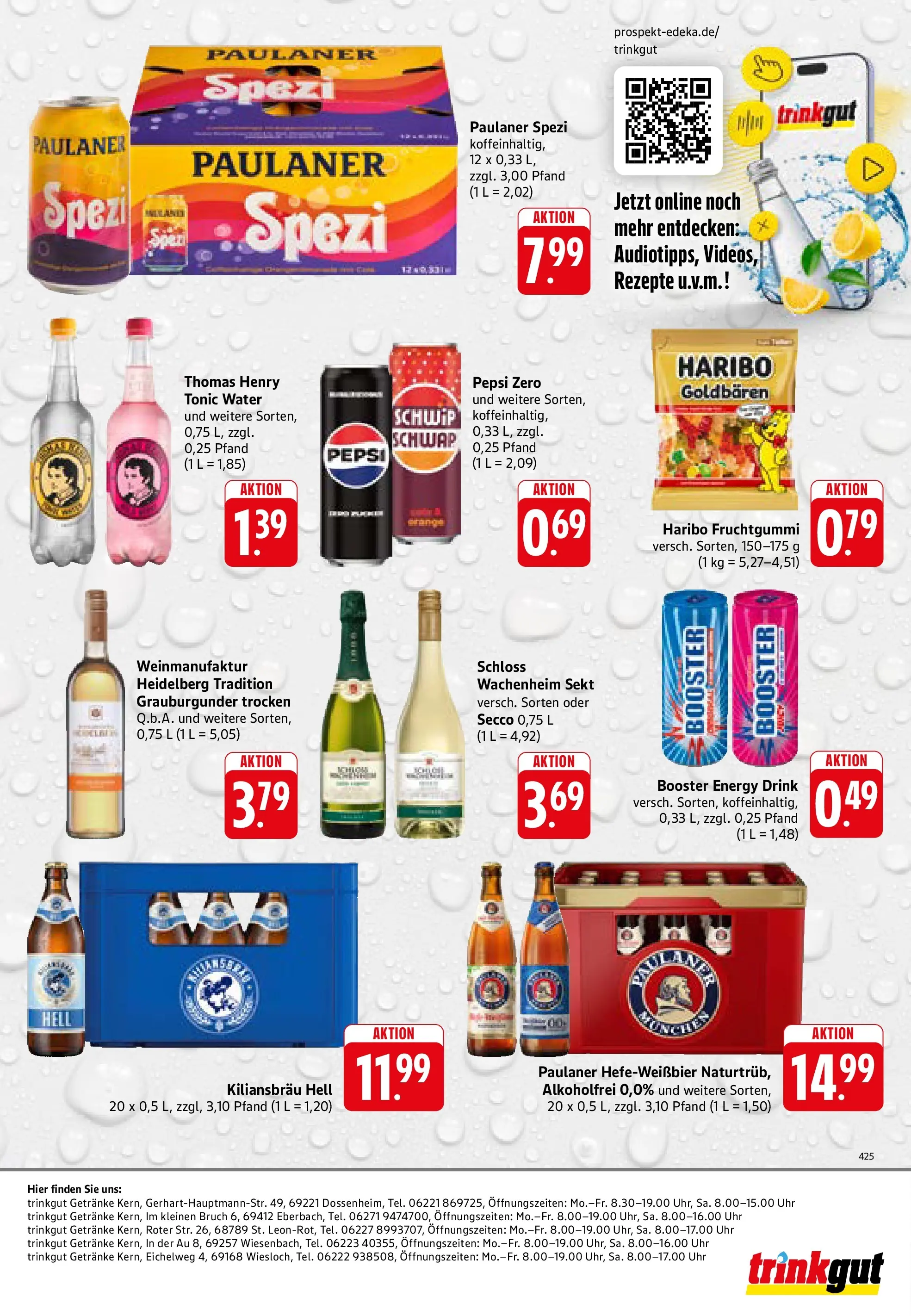 Trinkgut Prospekt Dossenheim	 (ab 17.05.2026) » Angebote online | Seite: 8 | Produkte: Energy, Paulaner spezi, Sekt, Paulaner