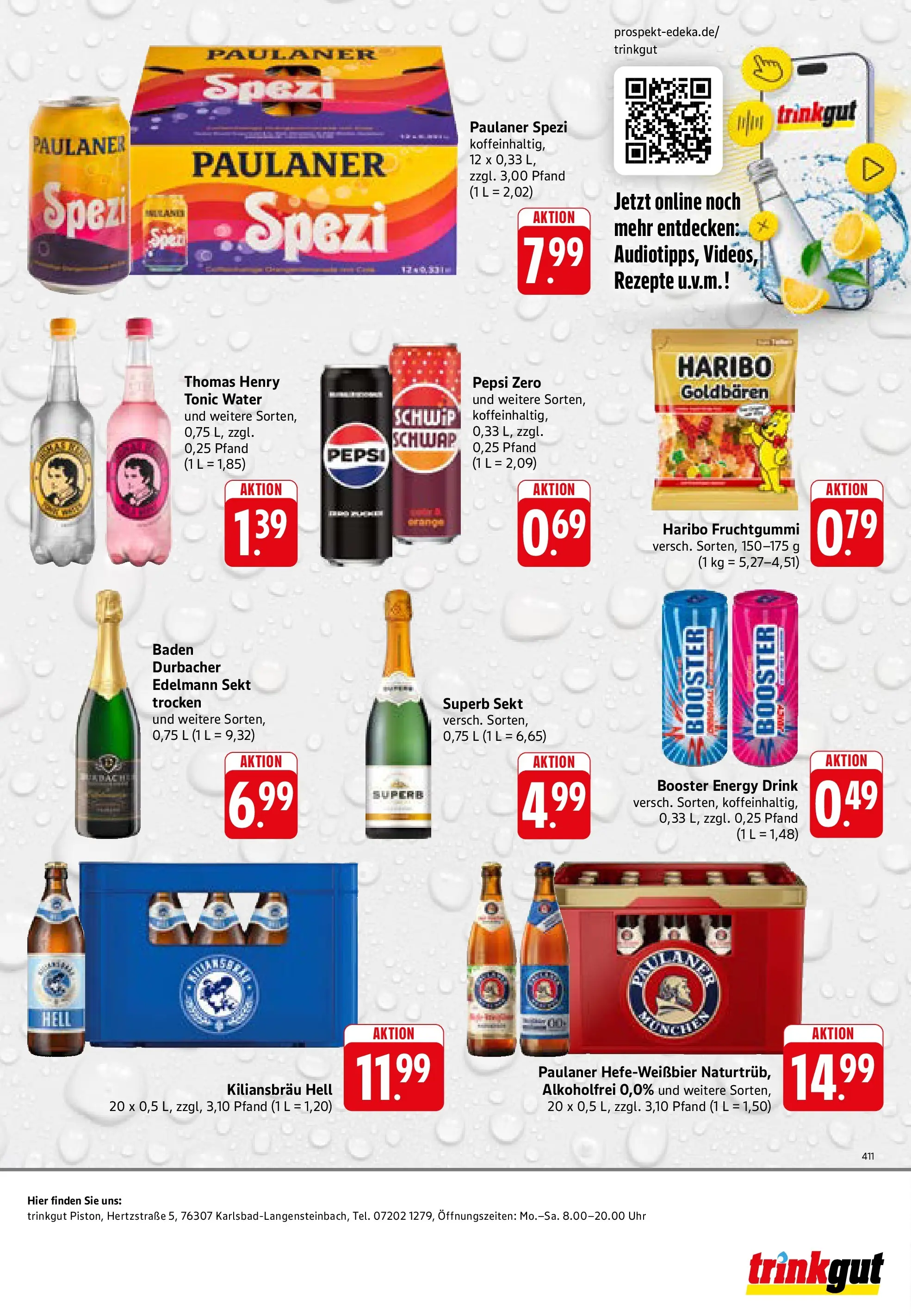 Trinkgut Prospekt Karlsbad - Langensteinbach	 (ab 17.05.2026) » Angebote online | Seite: 8 | Produkte: Energy, Sekt, Pepsi, Paulaner