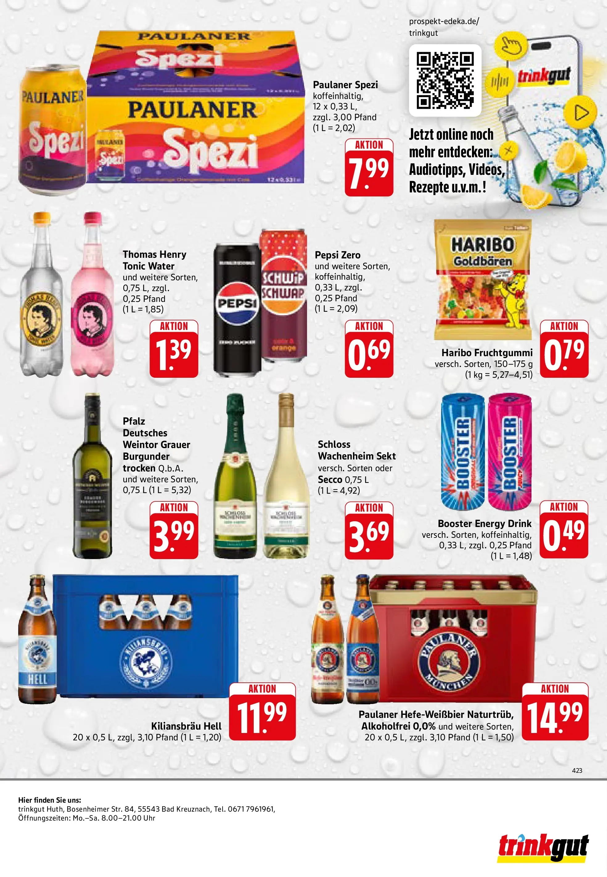 Trinkgut Prospekt Bad Kreuznach	 (ab 17.05.2026) » Angebote online | Seite: 8 | Produkte: Haribo, Paulaner spezi, Sekt, Pepsi