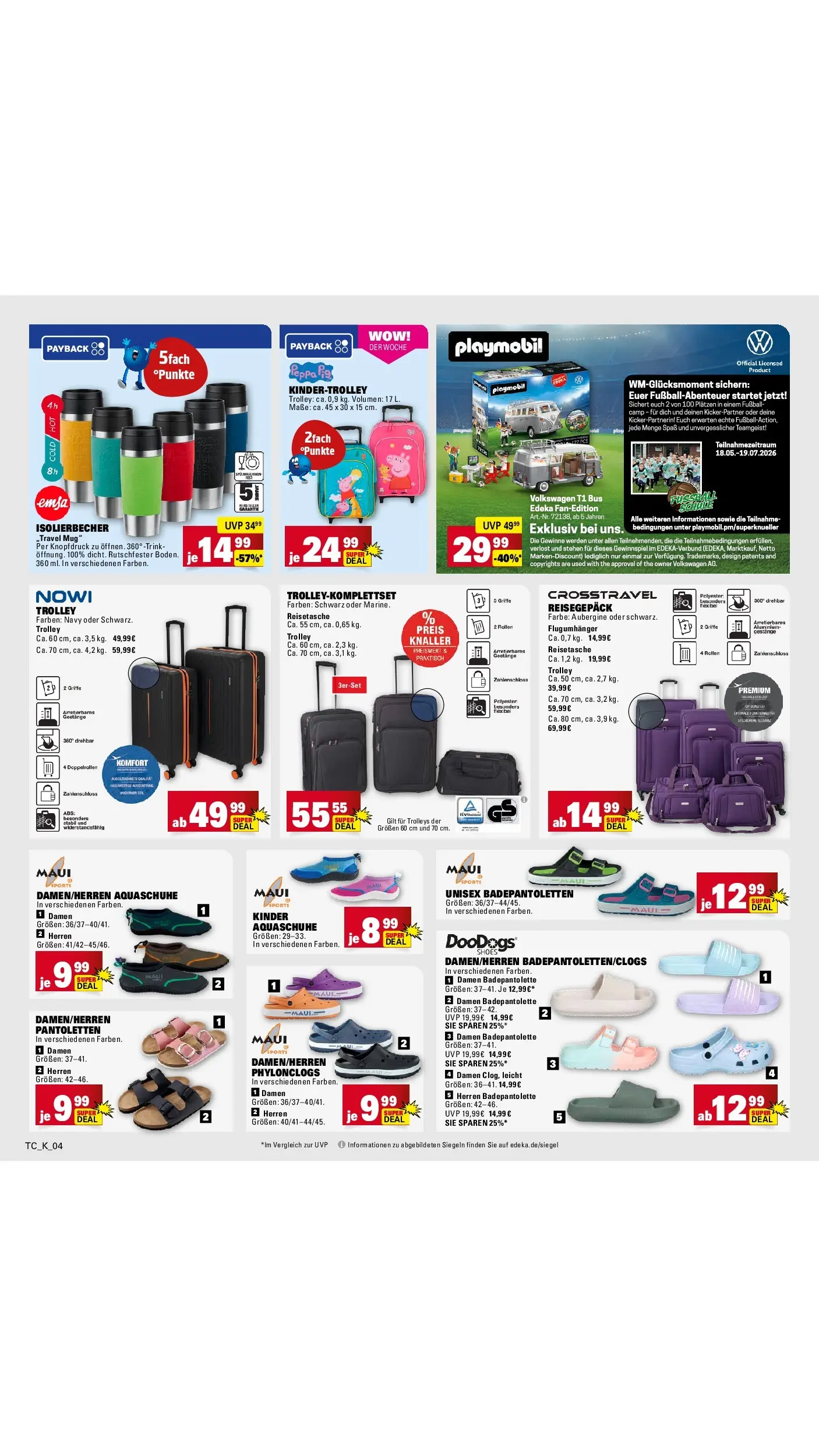 E center Prospekt Speyer	 (ab 17.05.2026) zum Blättern | Seite: 67 | Produkte: Fußball, Aubergine, Reisetasche