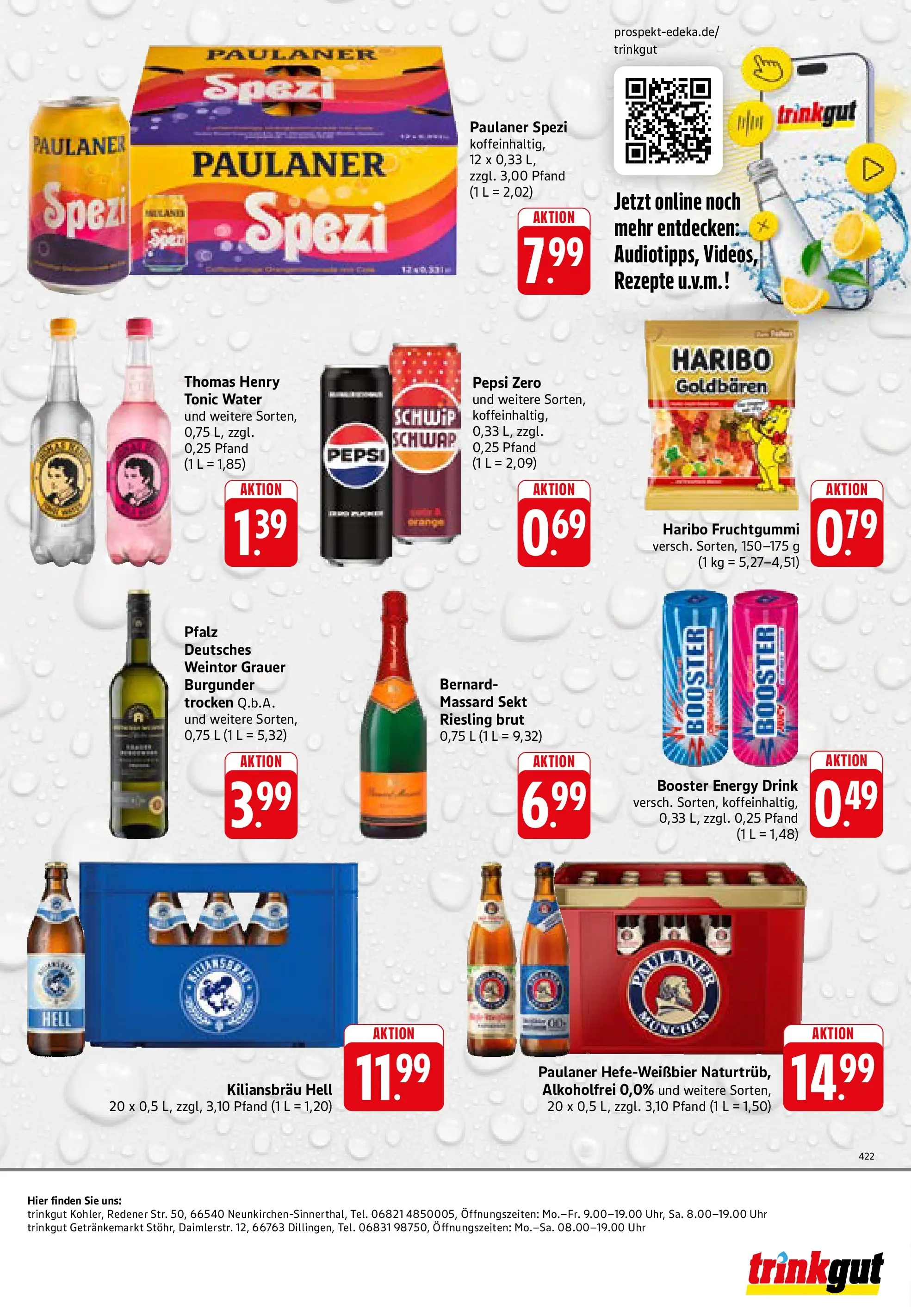 Trinkgut Prospekt Dillingen	 (ab 17.05.2026) » Angebote online | Seite: 8 | Produkte: Energy, Paulaner spezi, Sekt, Paulaner
