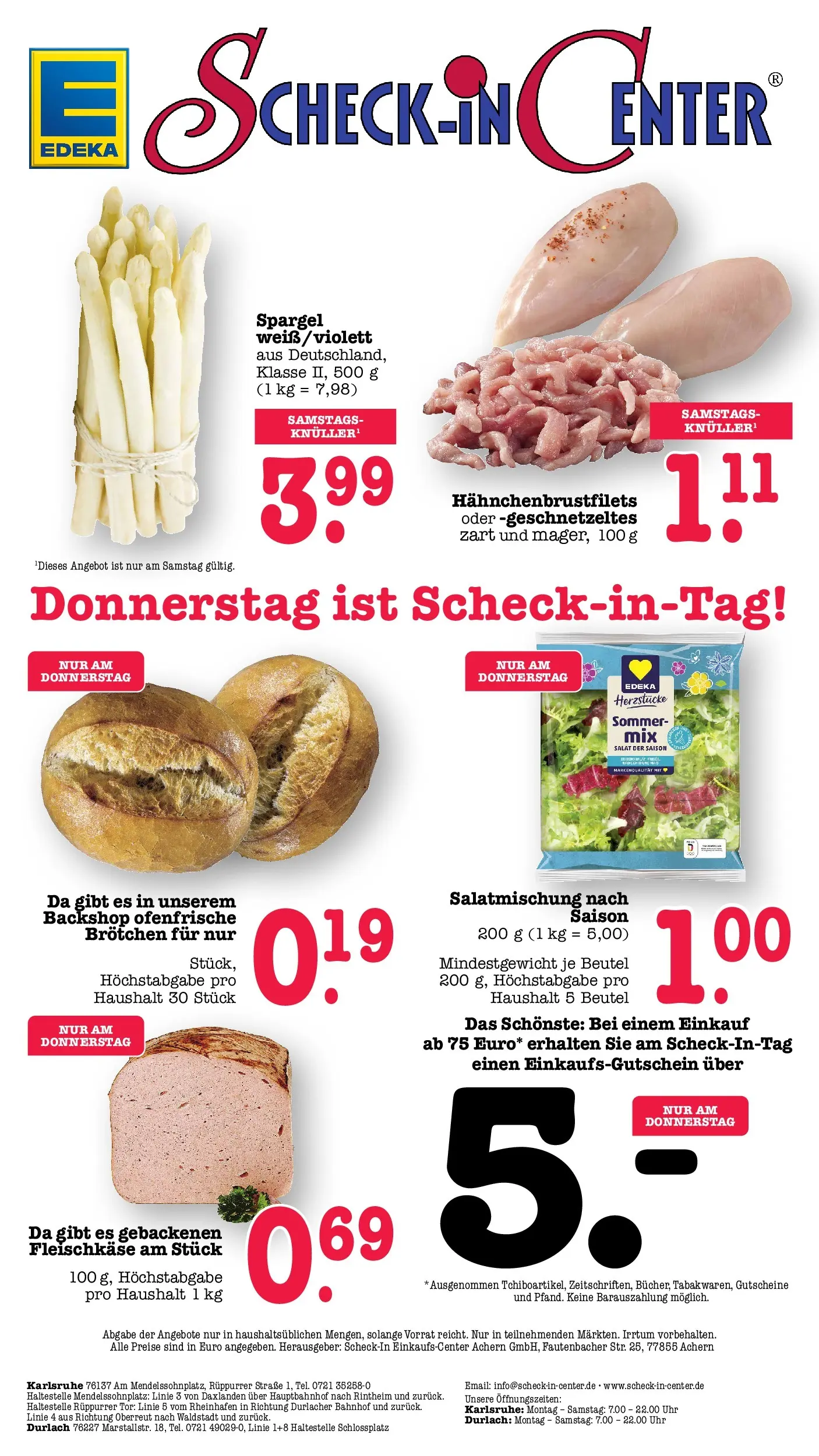 E center Prospekt Karlsruhe (ab 17.05.2026) zum Blättern | Seite: 80 | Produkte: Spargel, Ofenfrische, Salat, Uhr E center Prospekt Karlsruhe (ab 17.05.2026) zum Blättern | Seite: 80 | Produkte: Spargel, Ofenfrische, Salat, Uhr