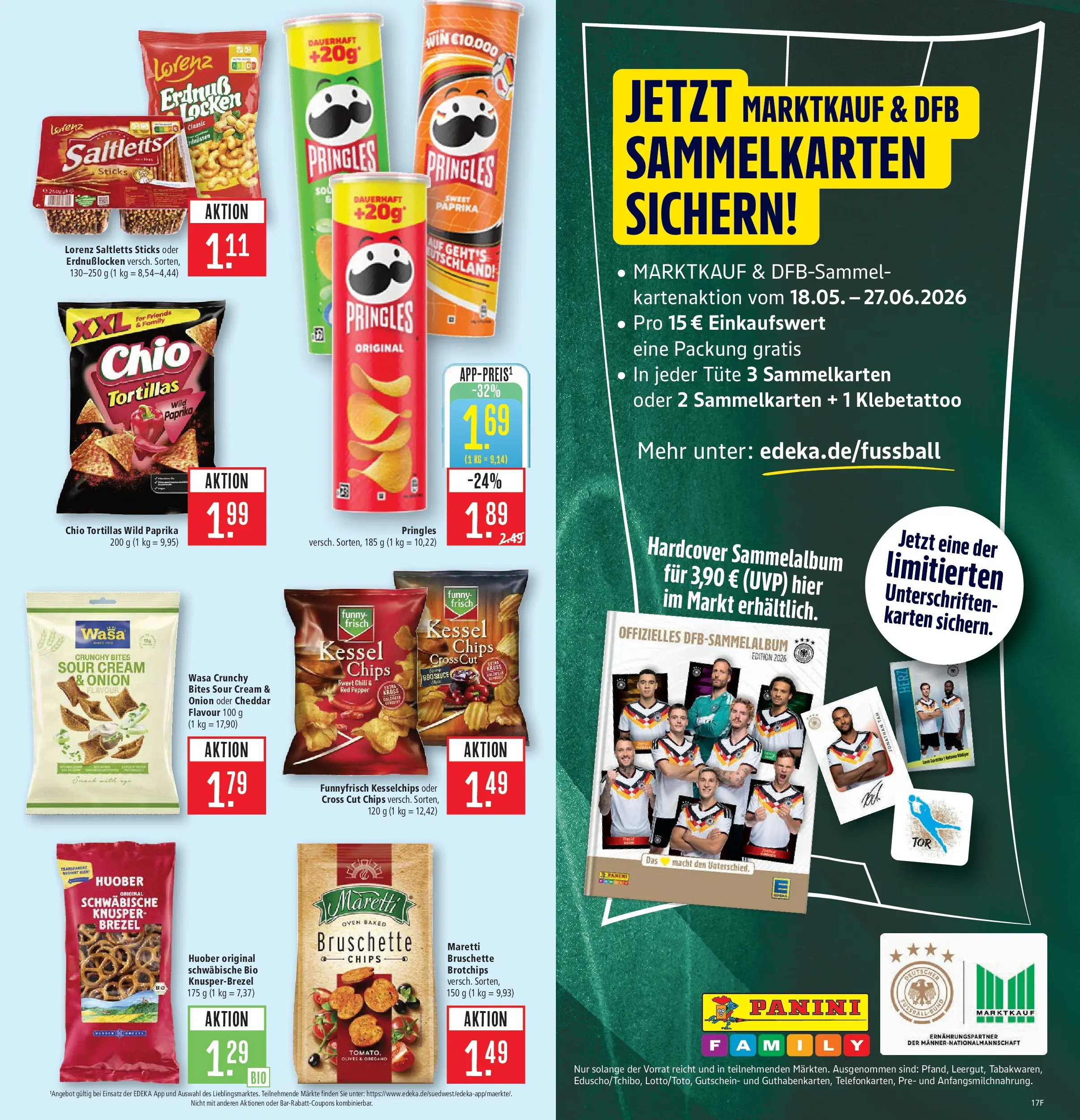 Marktkauf Prospekt Ostfildern	 (ab 17.05.2026) » Angebote online | Seite: 19 | Produkte: Paprika, Chili, Pringles, Chips