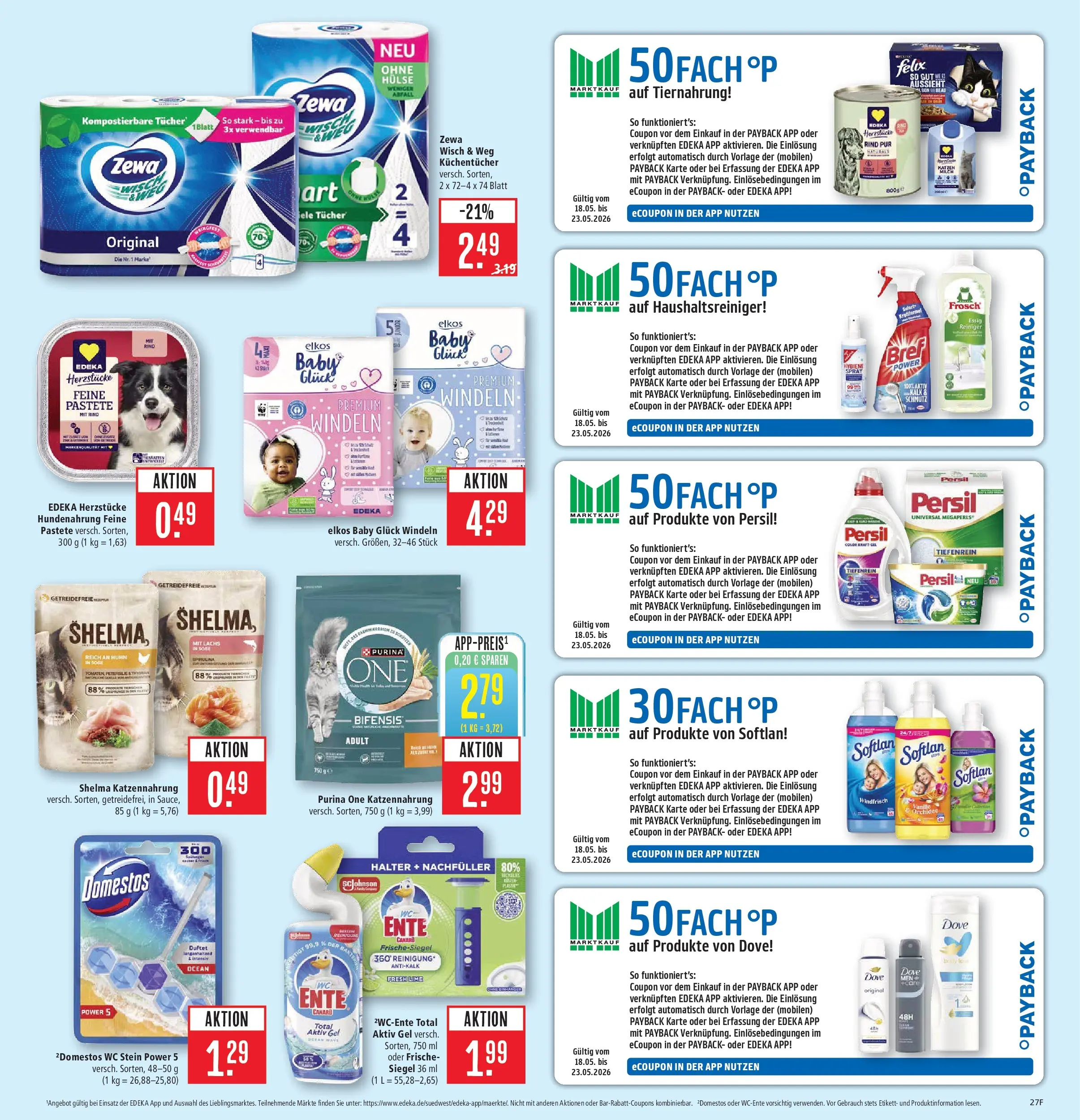 Marktkauf Prospekt Ostfildern	 (ab 17.05.2026) » Angebote online | Seite: 31 | Produkte: Zewa, WC Stein, Ente, Persil