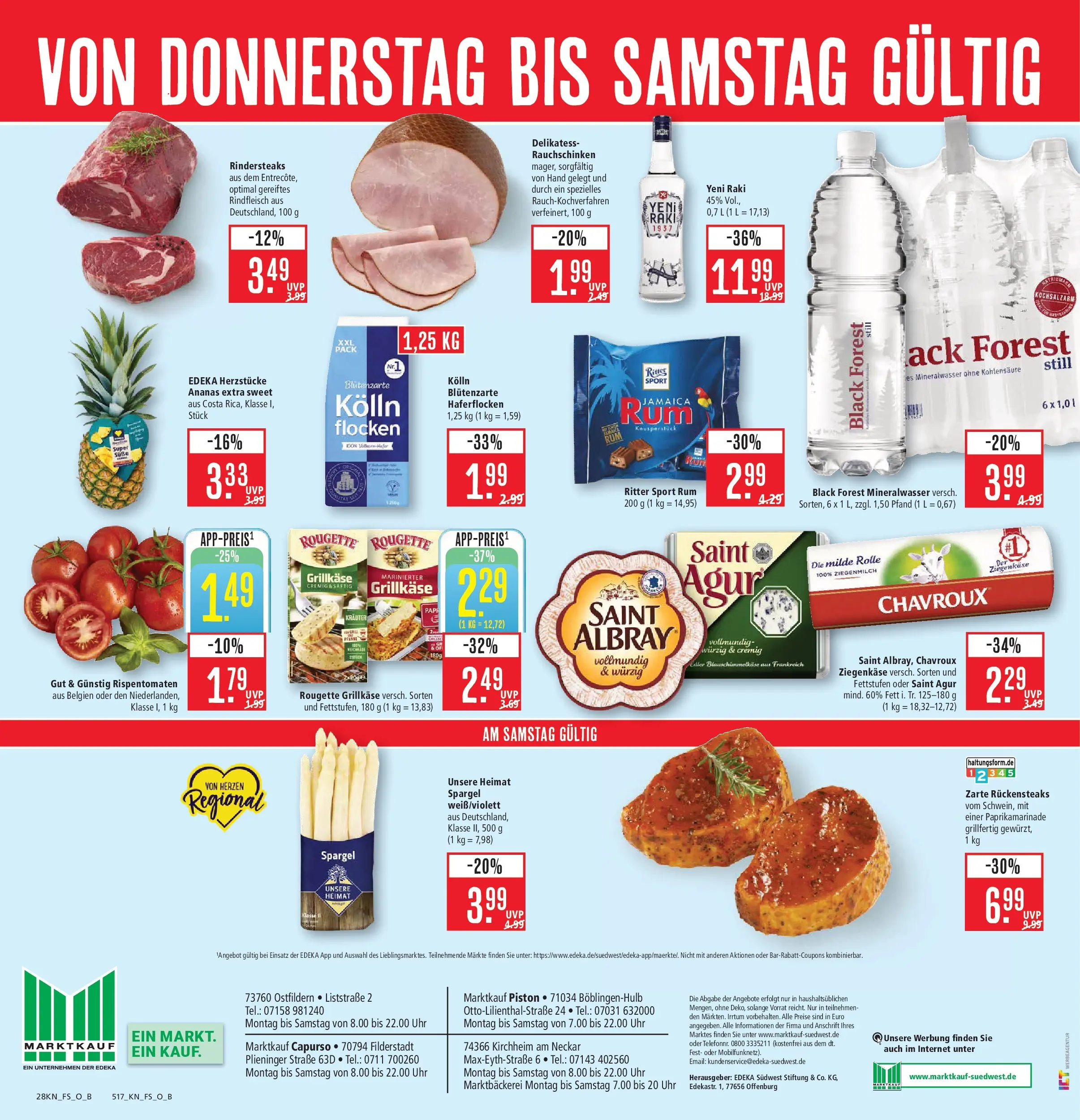 Marktkauf Prospekt Ostfildern	 (ab 17.05.2026) » Angebote online | Seite: 32 | Produkte: Ziegenkäse, Ananas, Mineralwasser, Flocken