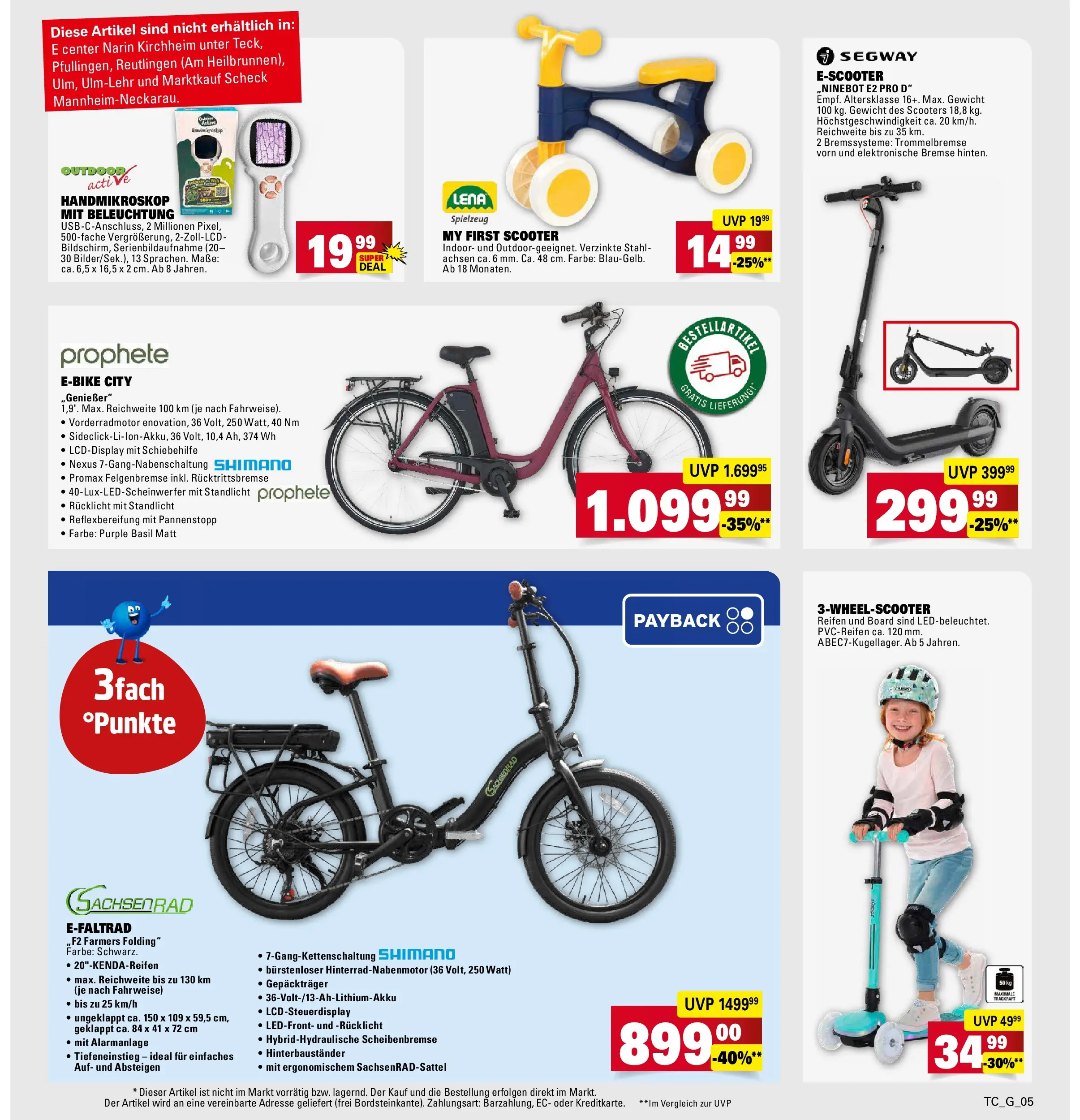 Marktkauf Prospekt Ostfildern	 (ab 17.05.2026) » Angebote online | Seite: 37 | Produkte: Gewicht, Scooter