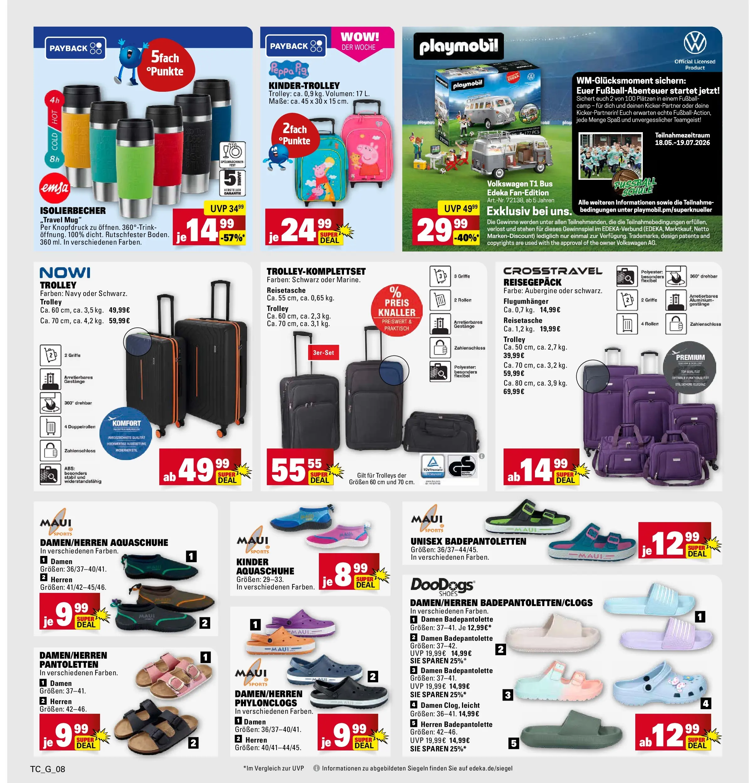 Marktkauf Prospekt Ostfildern	 (ab 17.05.2026) » Angebote online | Seite: 40 | Produkte: Fußball, Aubergine, Reisetasche