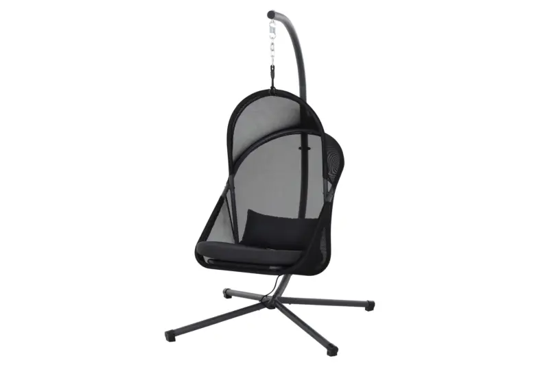 H&auml;ngesessel "Yobaya", Schwarz B/H/T 123/195/106 cm
