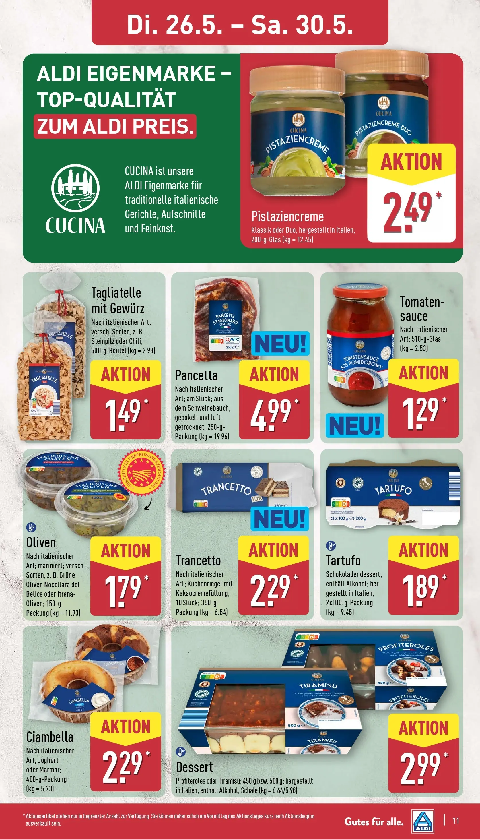 Aldi Wochenangebote (ab 26.05.2026) » Angebote Online | Seite: 11 | Produkte: Joghurt, Tomaten