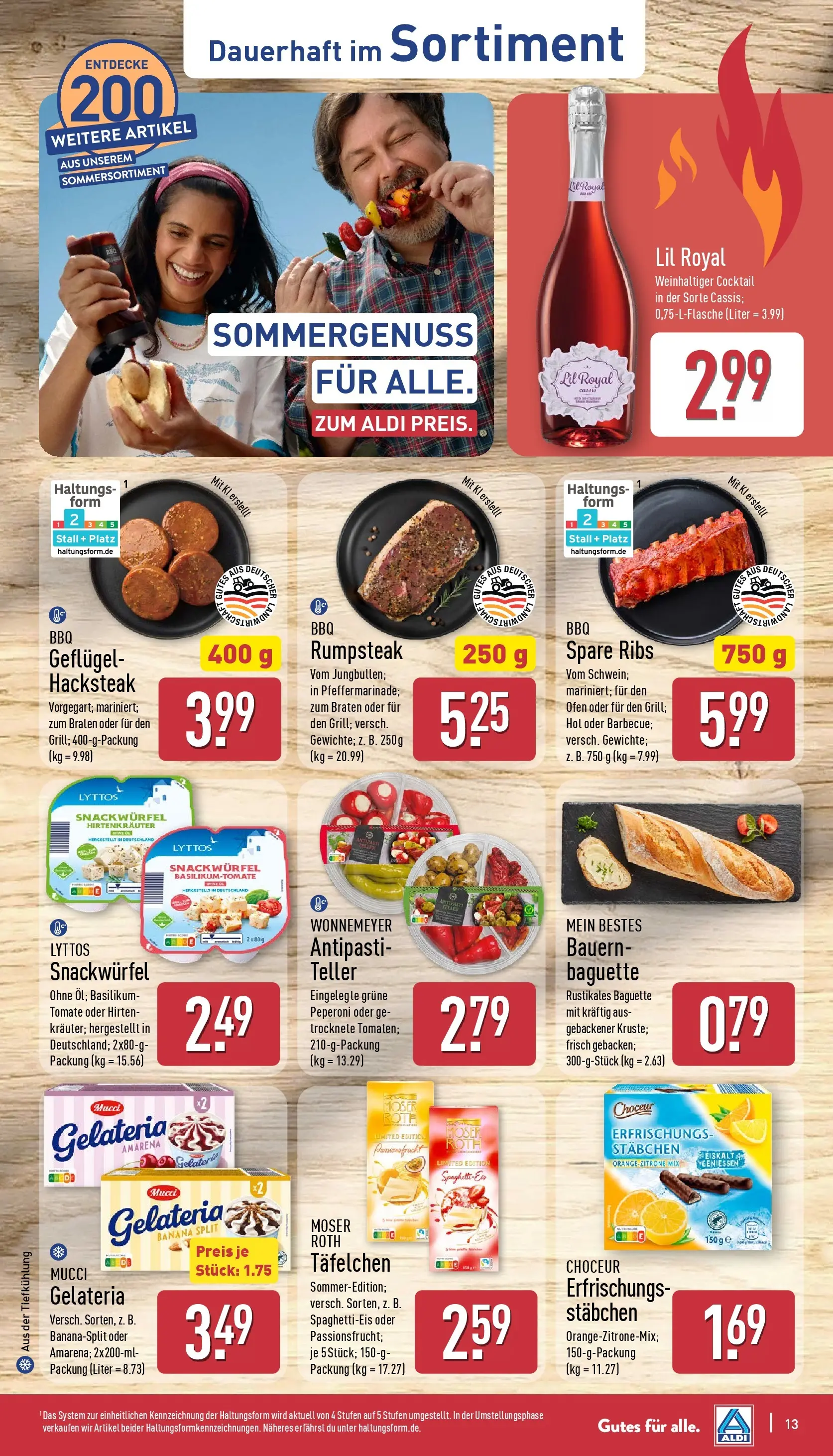 Aldi Wochenangebote (ab 26.05.2026) » Angebote Online | Seite: 13 | Produkte: Rumpsteak, Ofen, Spare ribs, Baguette