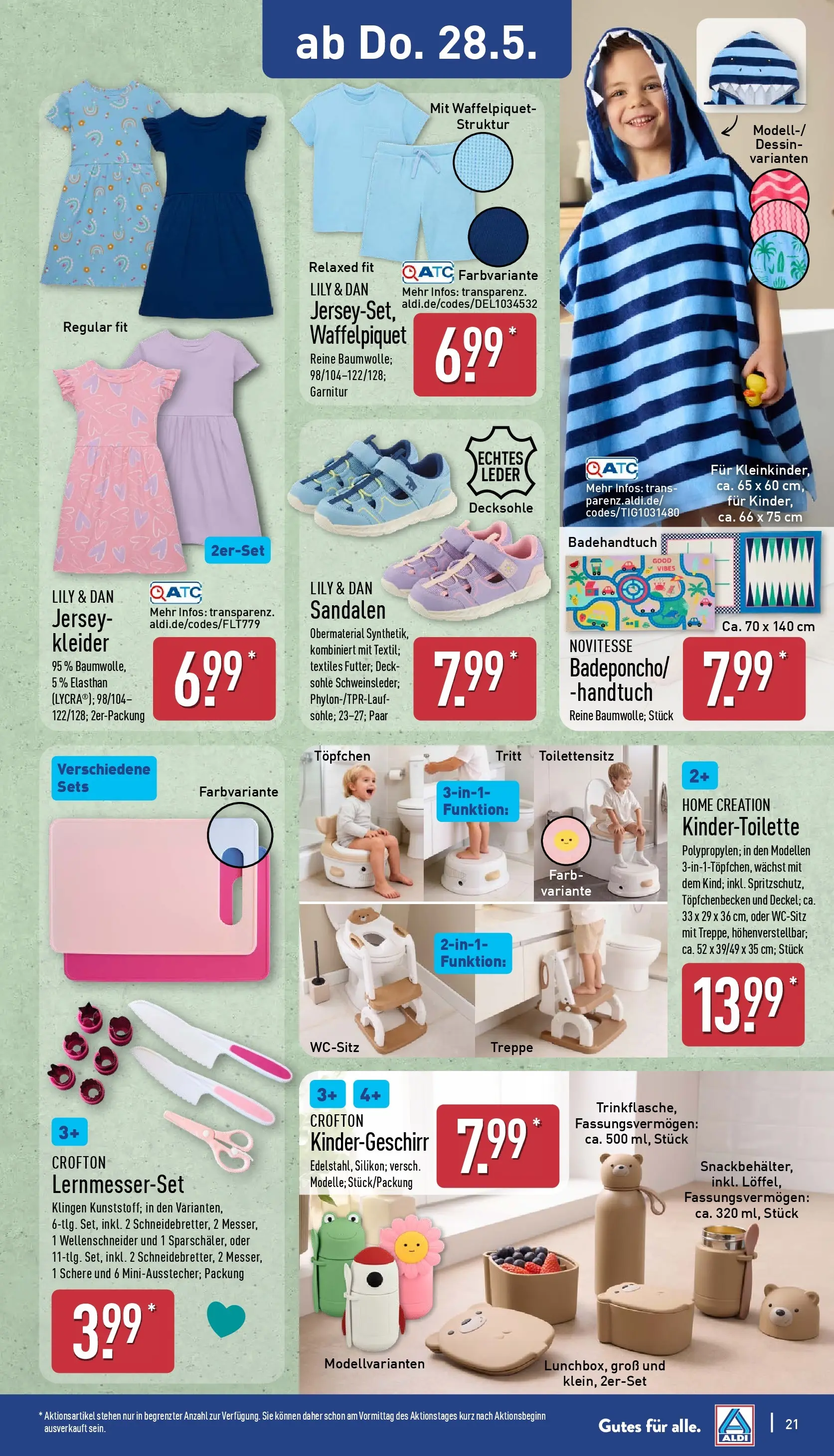 Aldi Wochenangebote (ab 26.05.2026) » Angebote Online | Seite: 21 | Produkte: Sandalen, Home creation