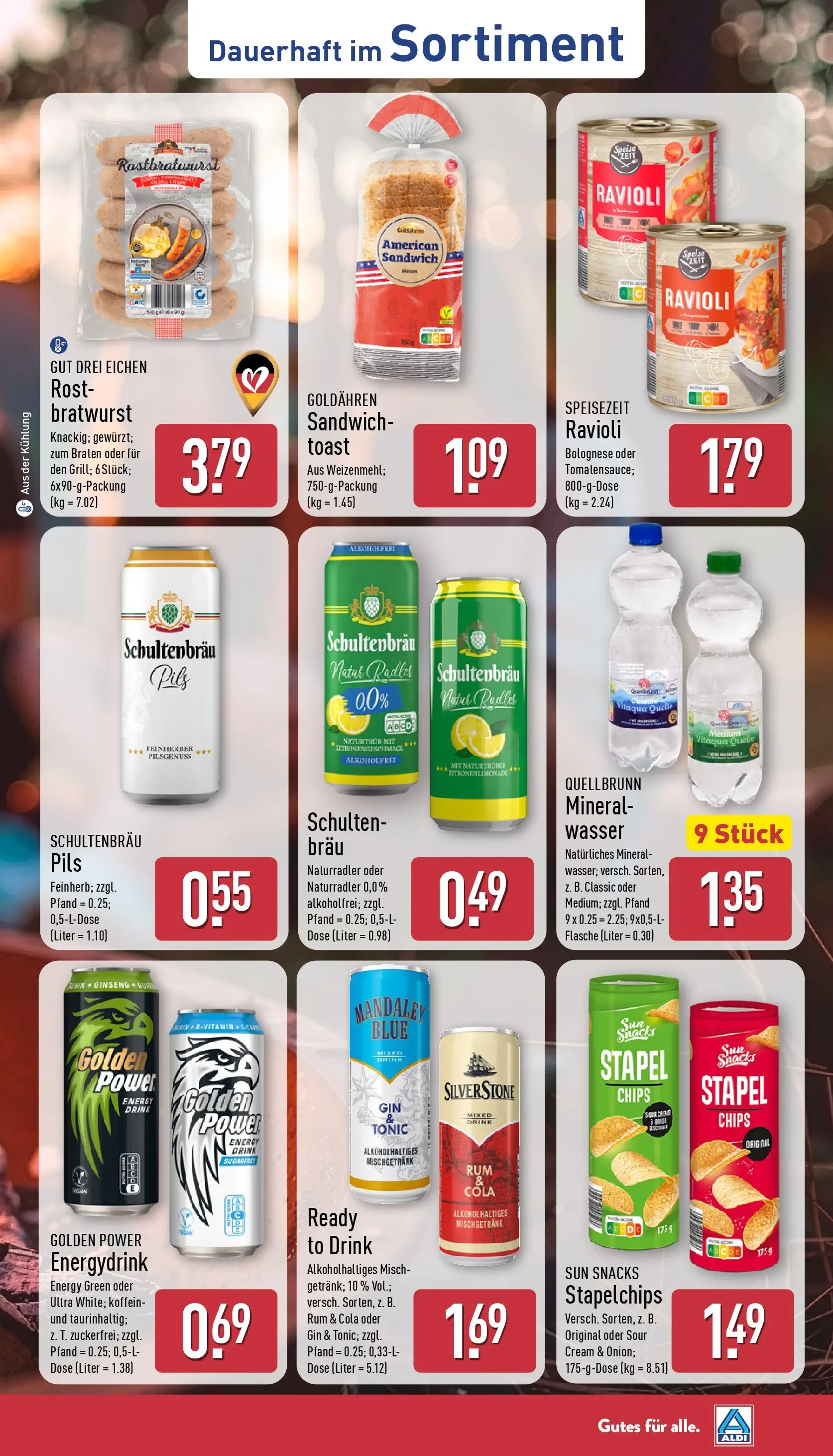 Aldi Wochenangebote (ab 26.05.2026) » Angebote Online | Seite: 35 | Produkte: Toast, Pils, Radler, Gin