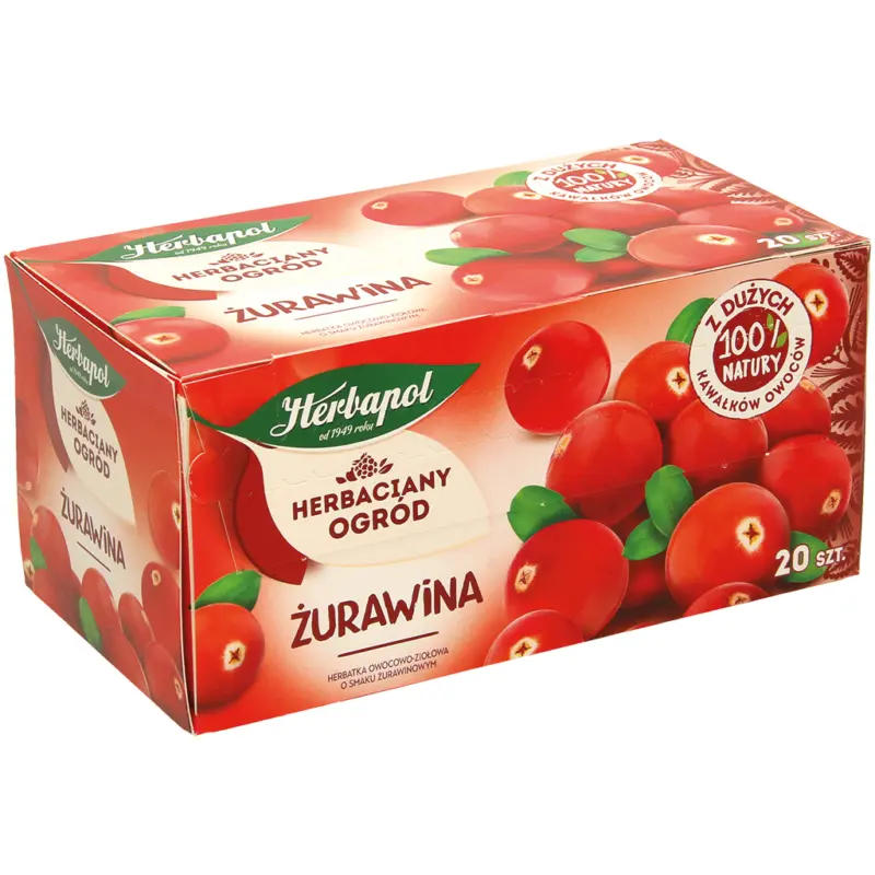 Aromatisierter Fr&uuml;chtetee mit Moosbeeren, 20 x 2,5g