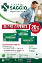 Farmacia Saggio Super offerta 20% di sconto - al 31.05.2026