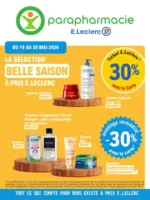 E.Leclerc Parapharmacie LA S&Eacute;LECTION BELLE SAISON - au 30.05.2026