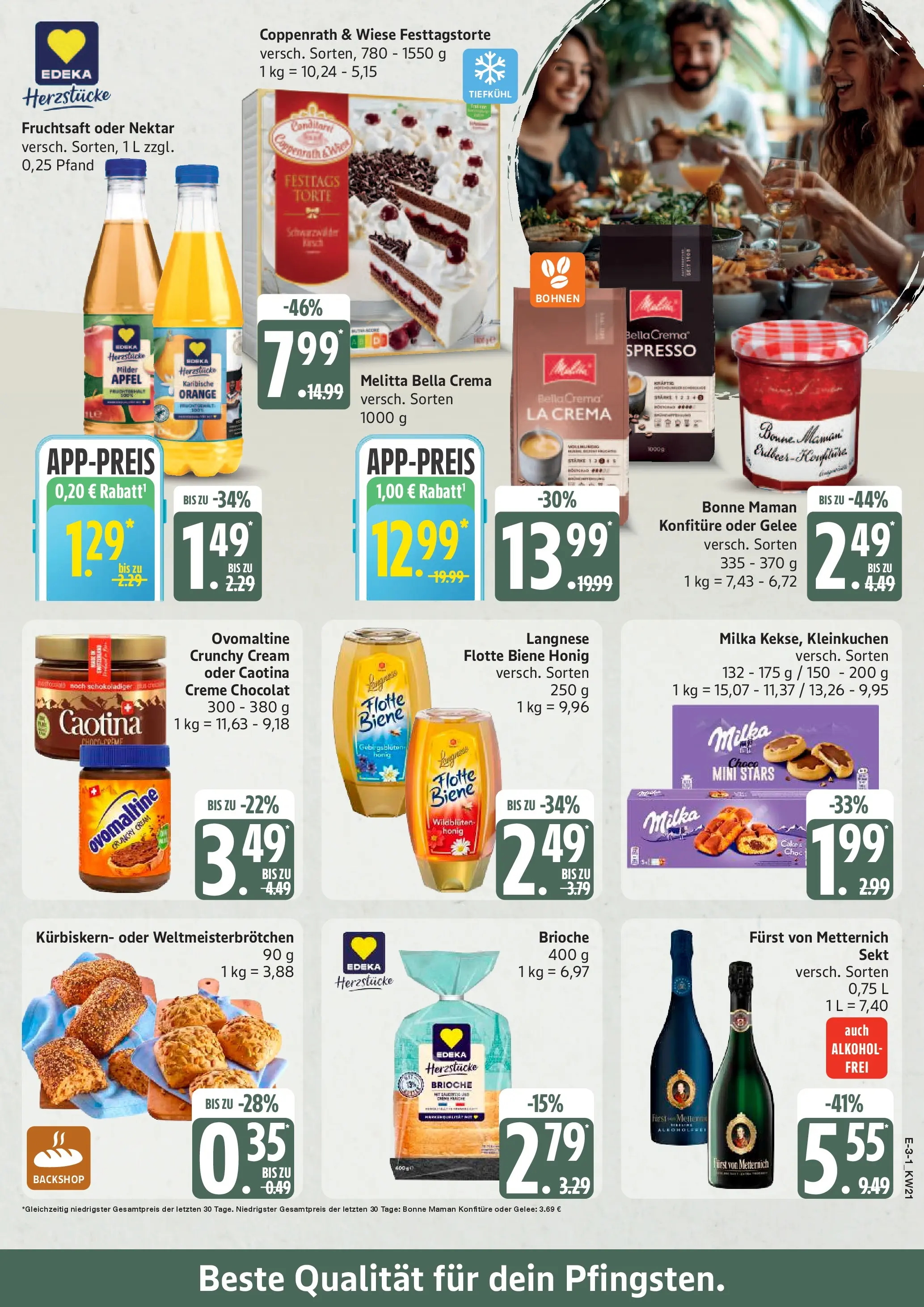 Edeka prospekt Bremervörde	 (ab 17.05.2026) » Angebote Online | Seite: 3 | Produkte: Melitta, Furst von metternich, Creme, Fruchtsaft