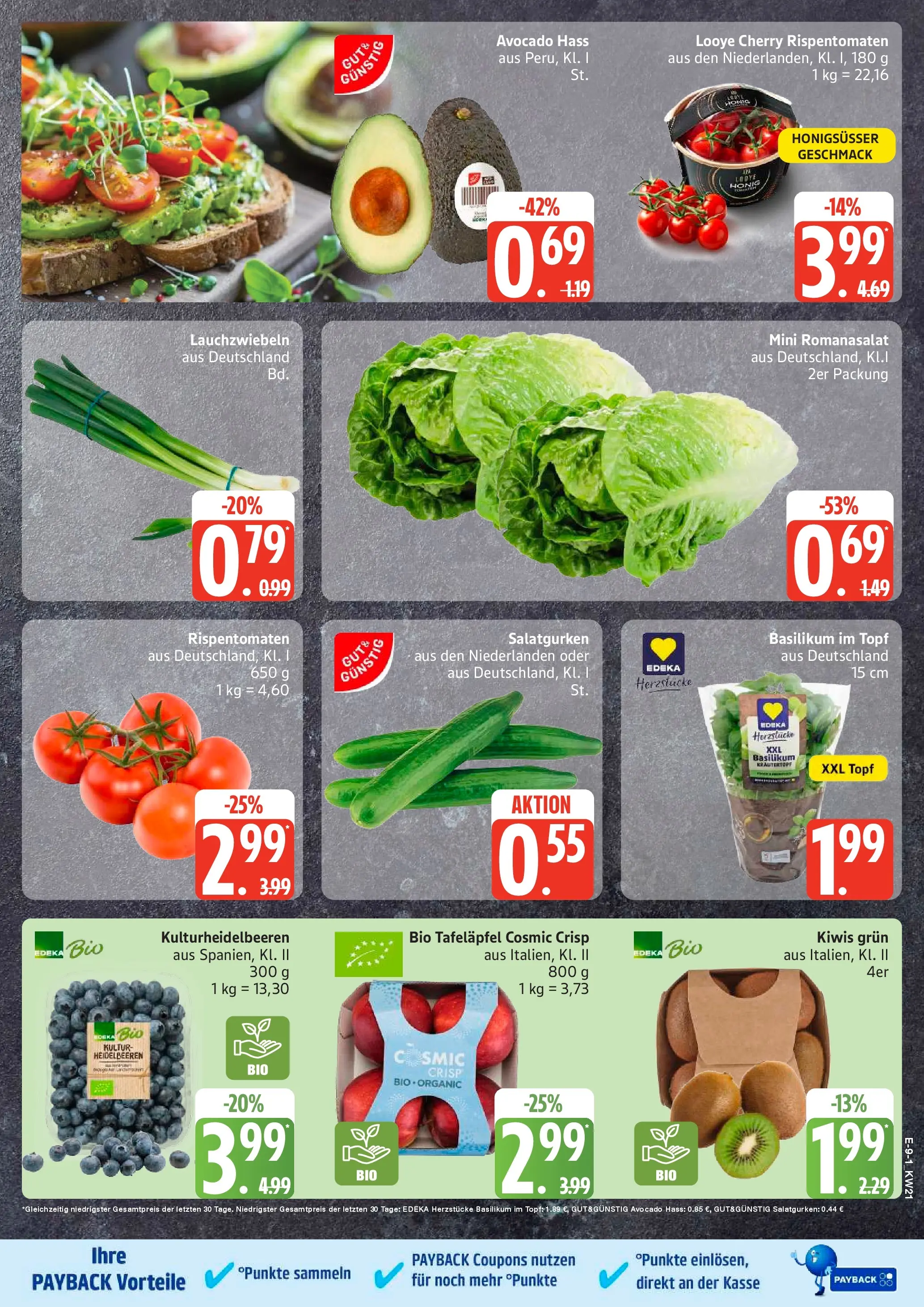Edeka prospekt Bremervörde	 (ab 17.05.2026) » Angebote Online | Seite: 9 | Produkte: Heidelbeeren, Avocado