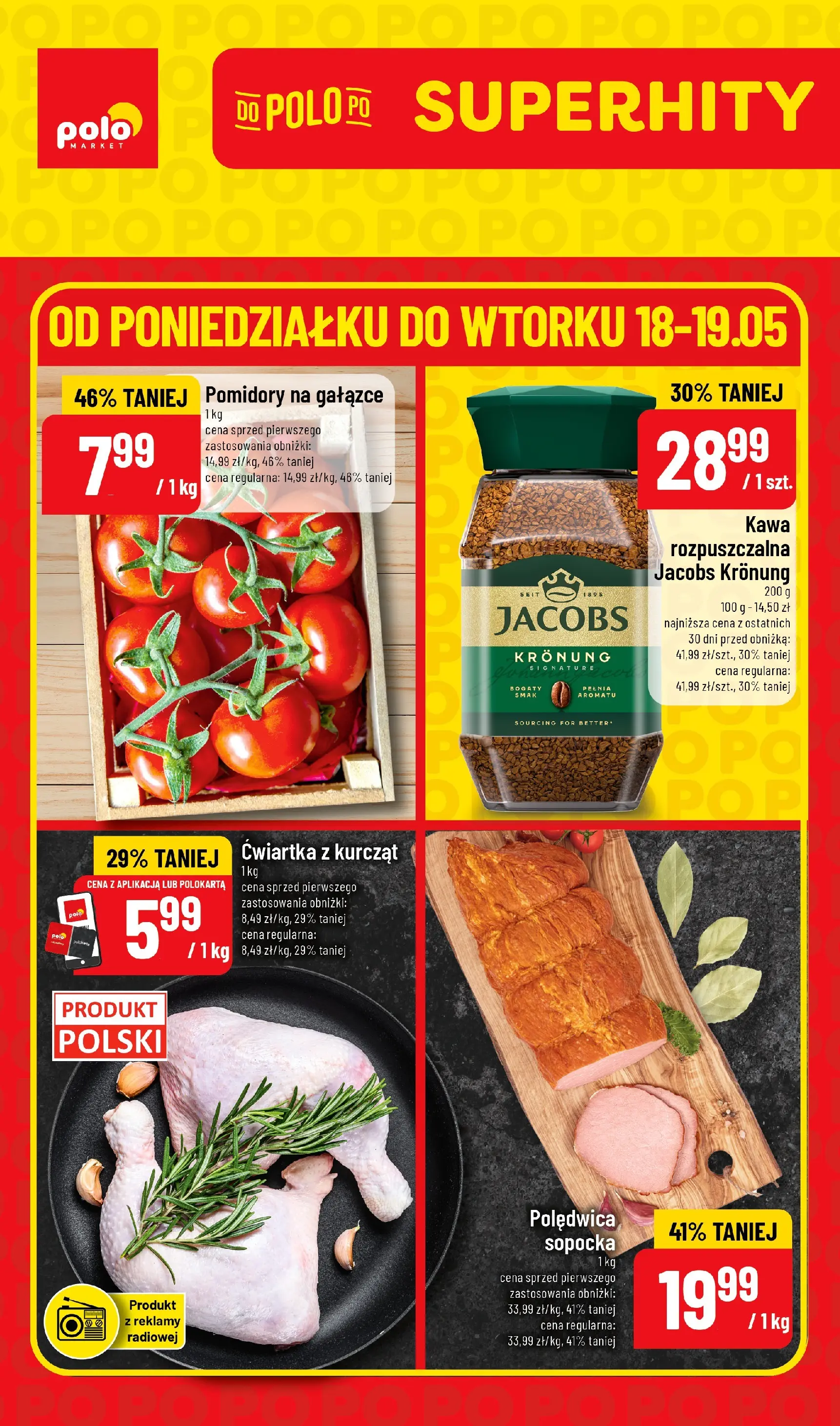Nowa POLOmarket gazetka od jutra 17.05.2026 | Strona: 1