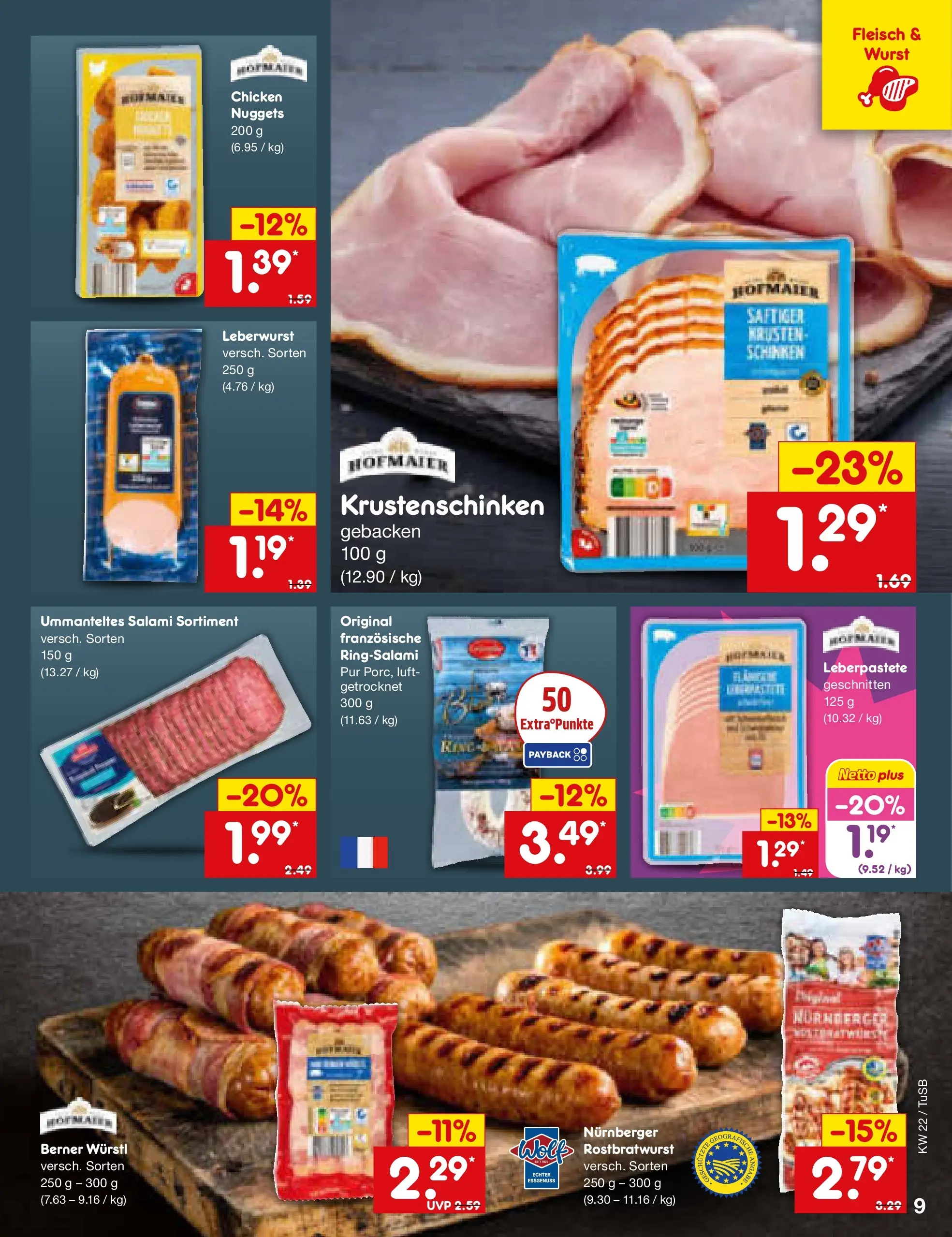 Netto Marken-Discount Prospekt Lahr-Langenwinkel (ab 26.05.2026) » Angebote | Seite: 11 | Produkte: Würstl, Wurst, Salami, Fleisch