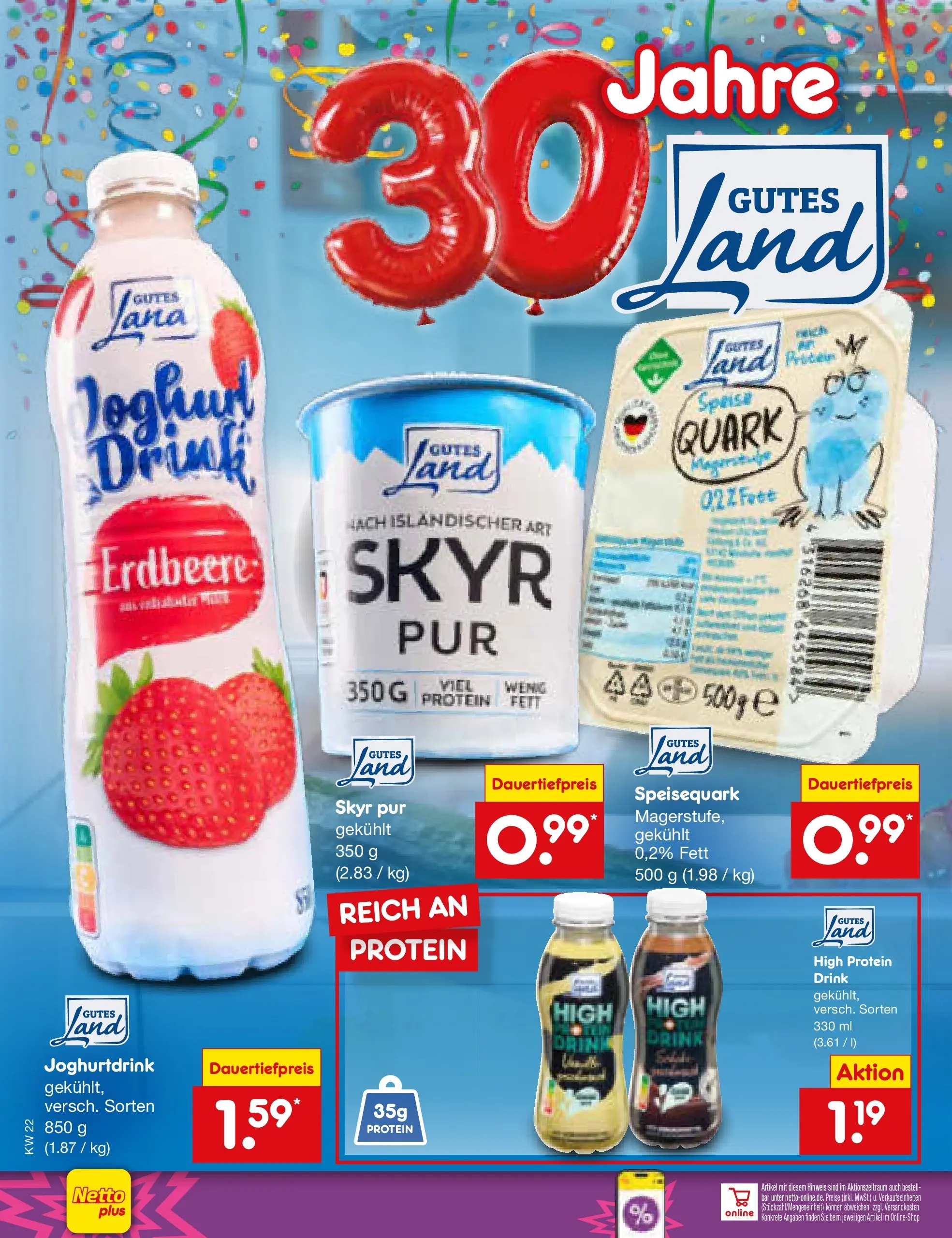Netto Marken-Discount Prospekt Mauern (ab 26.05.2026) » Angebote | Seite: 14 | Produkte: Quark, Joghurt, Skyr, Speisequark
