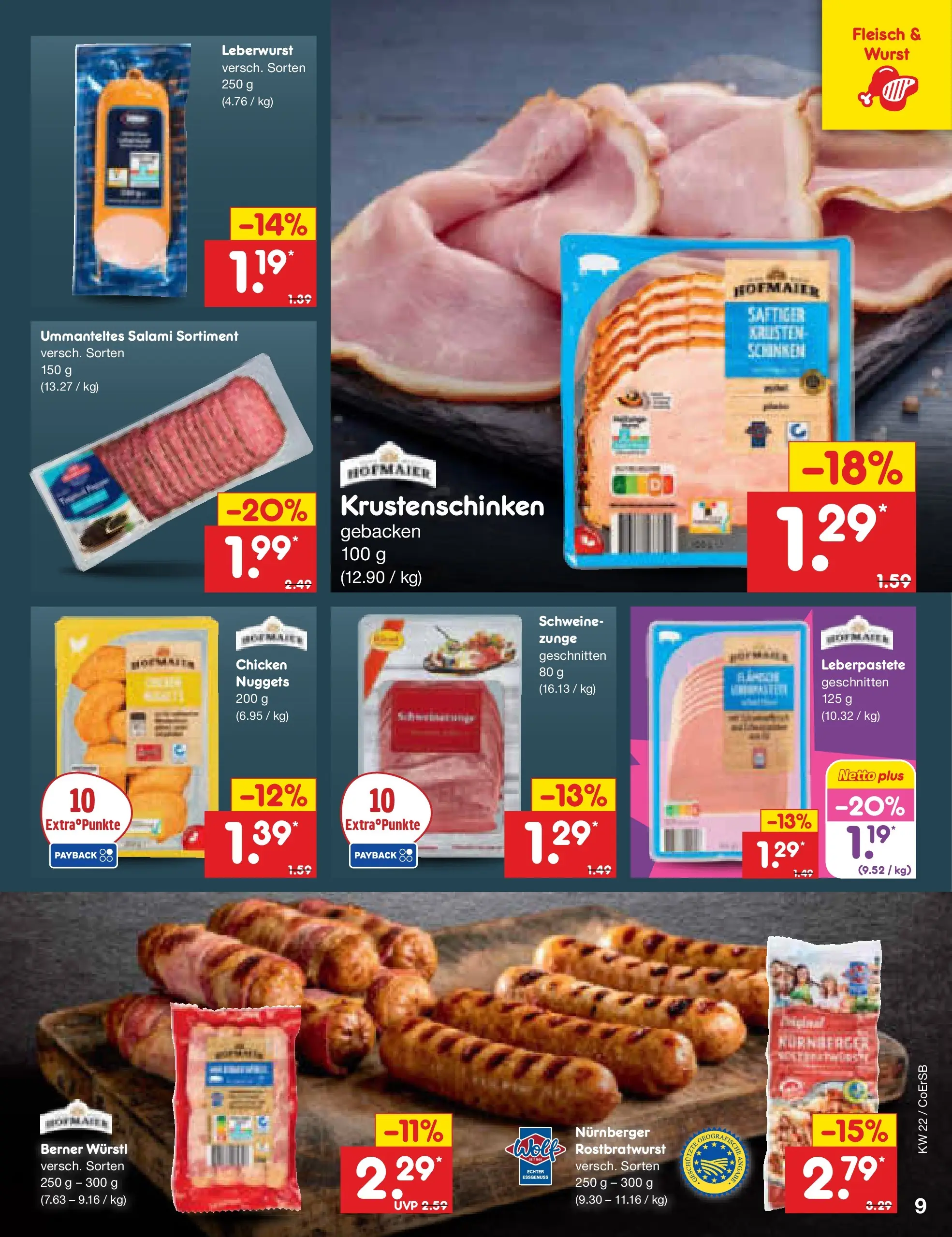 Netto Marken-Discount Prospekt Nordhausen (ab 26.05.2026) » Angebote | Seite: 11 | Produkte: Würstl, Wurst, Salami, Fleisch