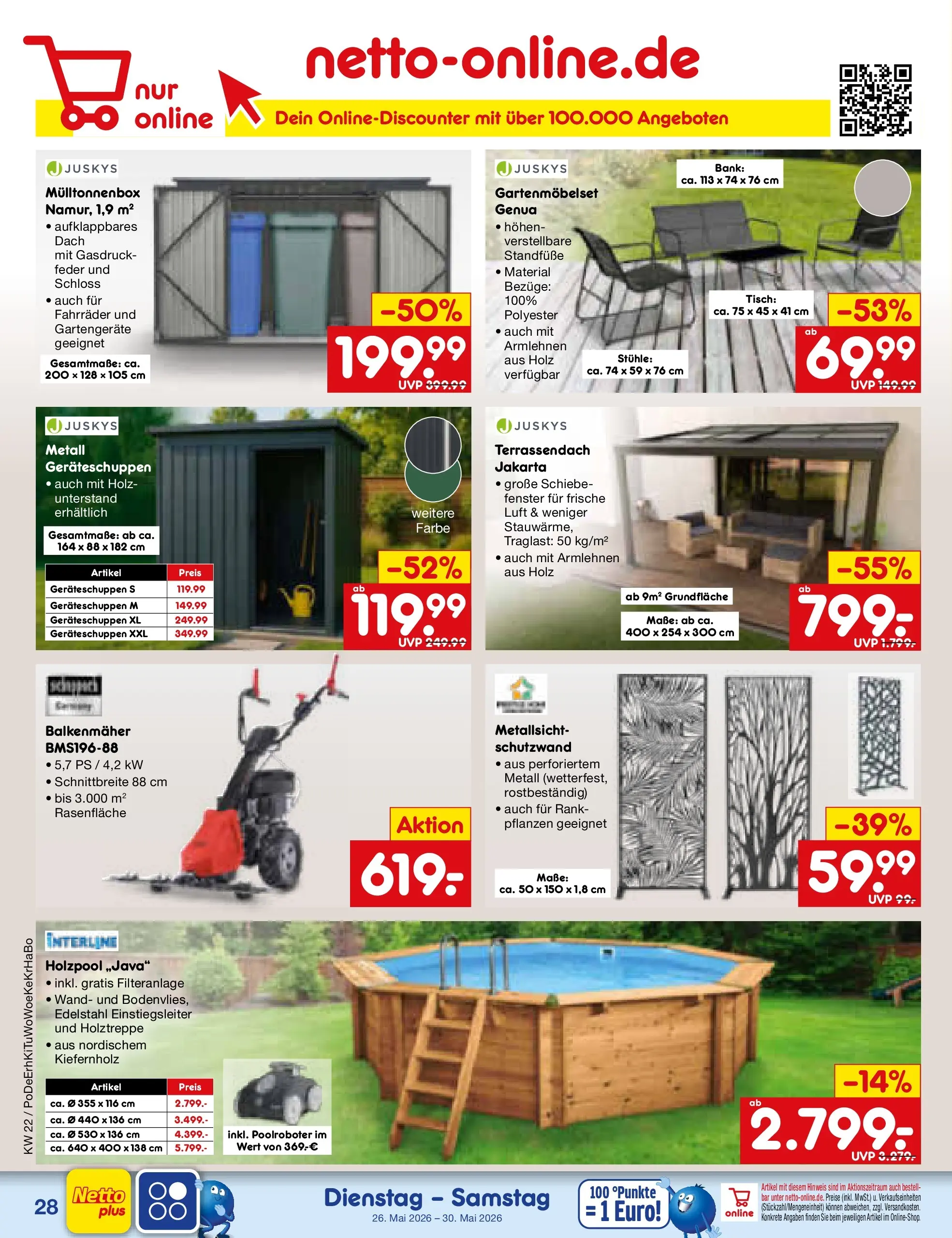Netto Marken-Discount Prospekt Mauern (ab 26.05.2026) » Angebote | Seite: 36 | Produkte: Tisch