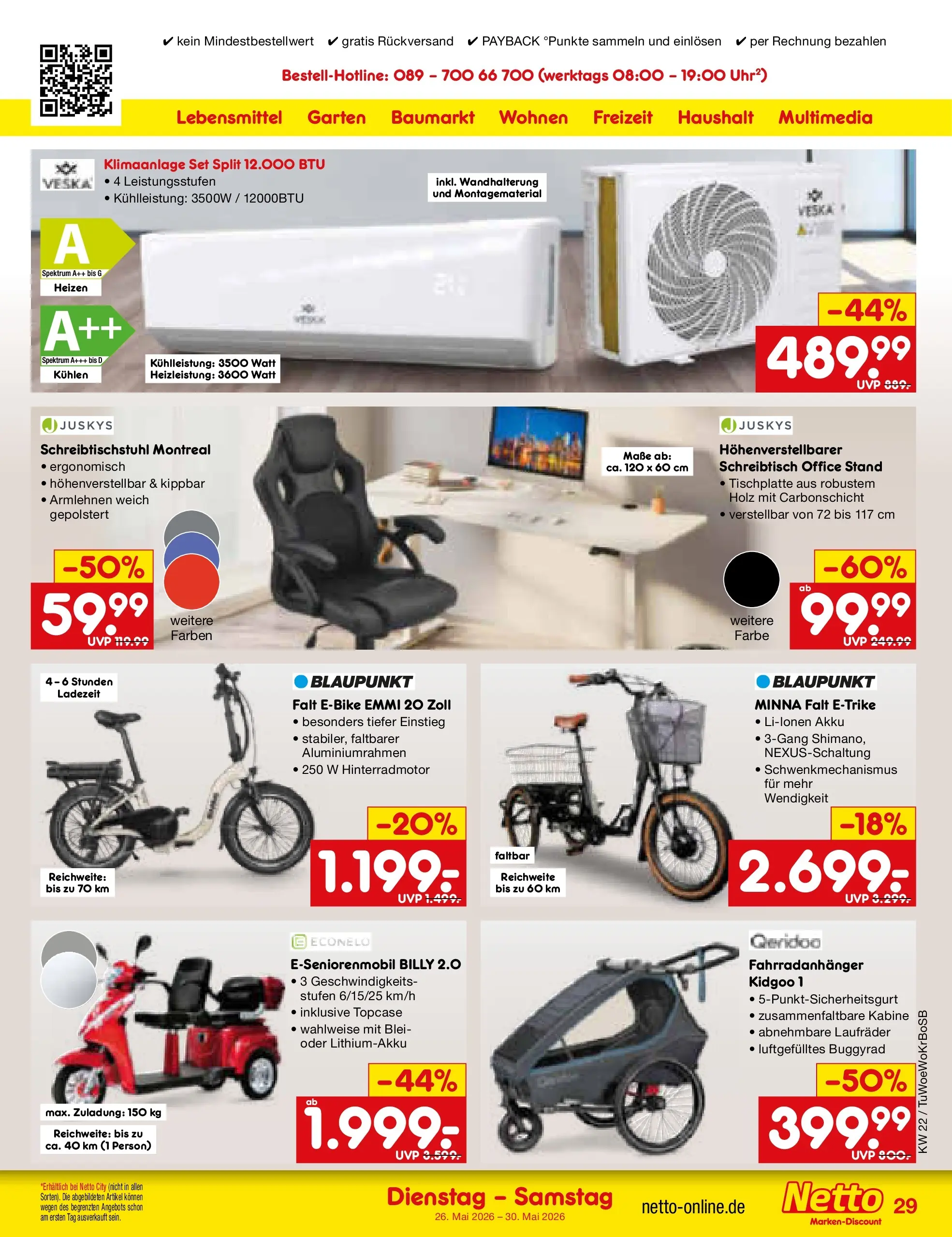 Netto Marken-Discount Prospekt Lahr-Langenwinkel (ab 26.05.2026) » Angebote | Seite: 37 | Produkte: Klimaanlage