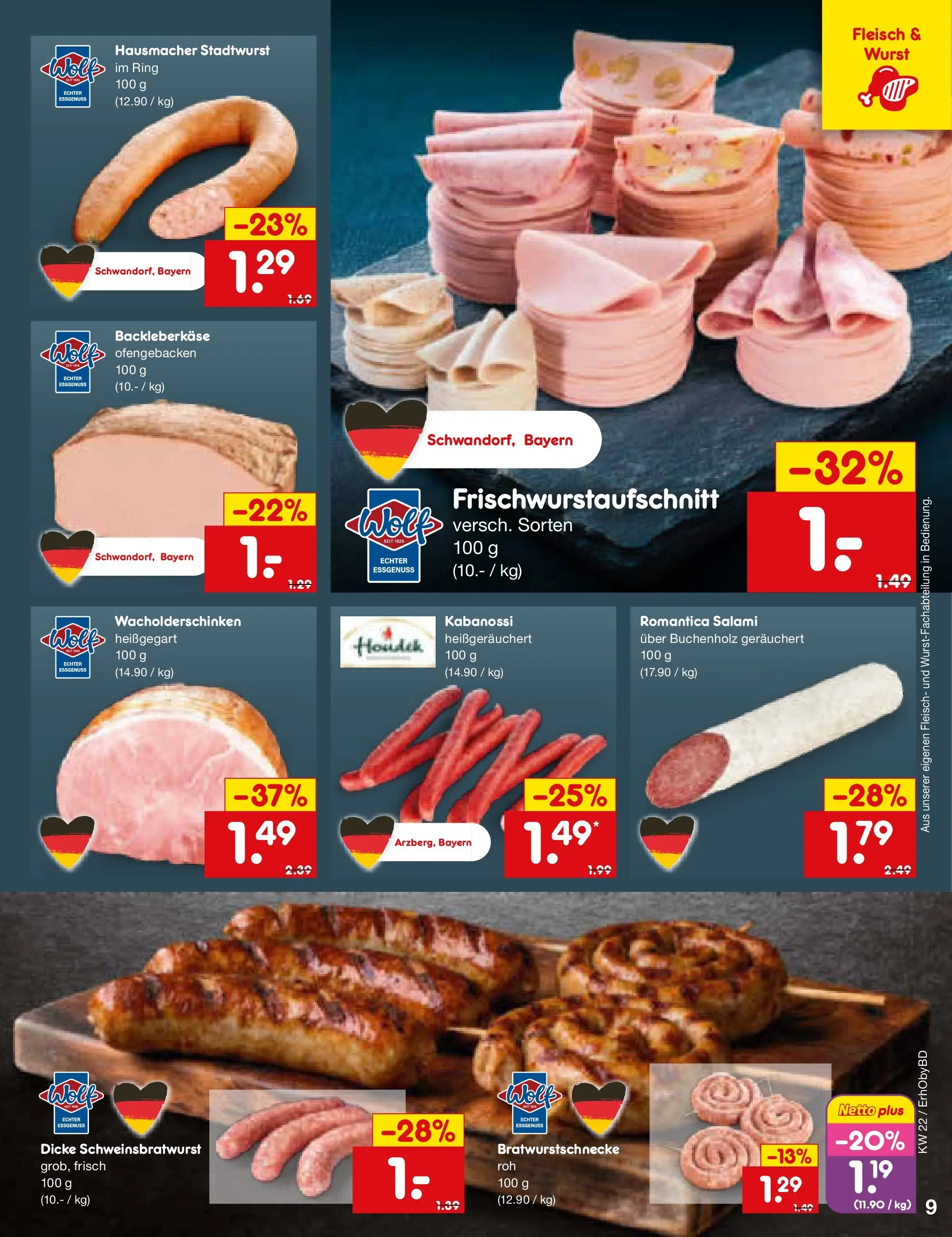 Netto Marken-Discount Prospekt Velden (ab 26.05.2026) » Angebote | Seite: 11 | Produkte: Wurst, Salami, Fleisch