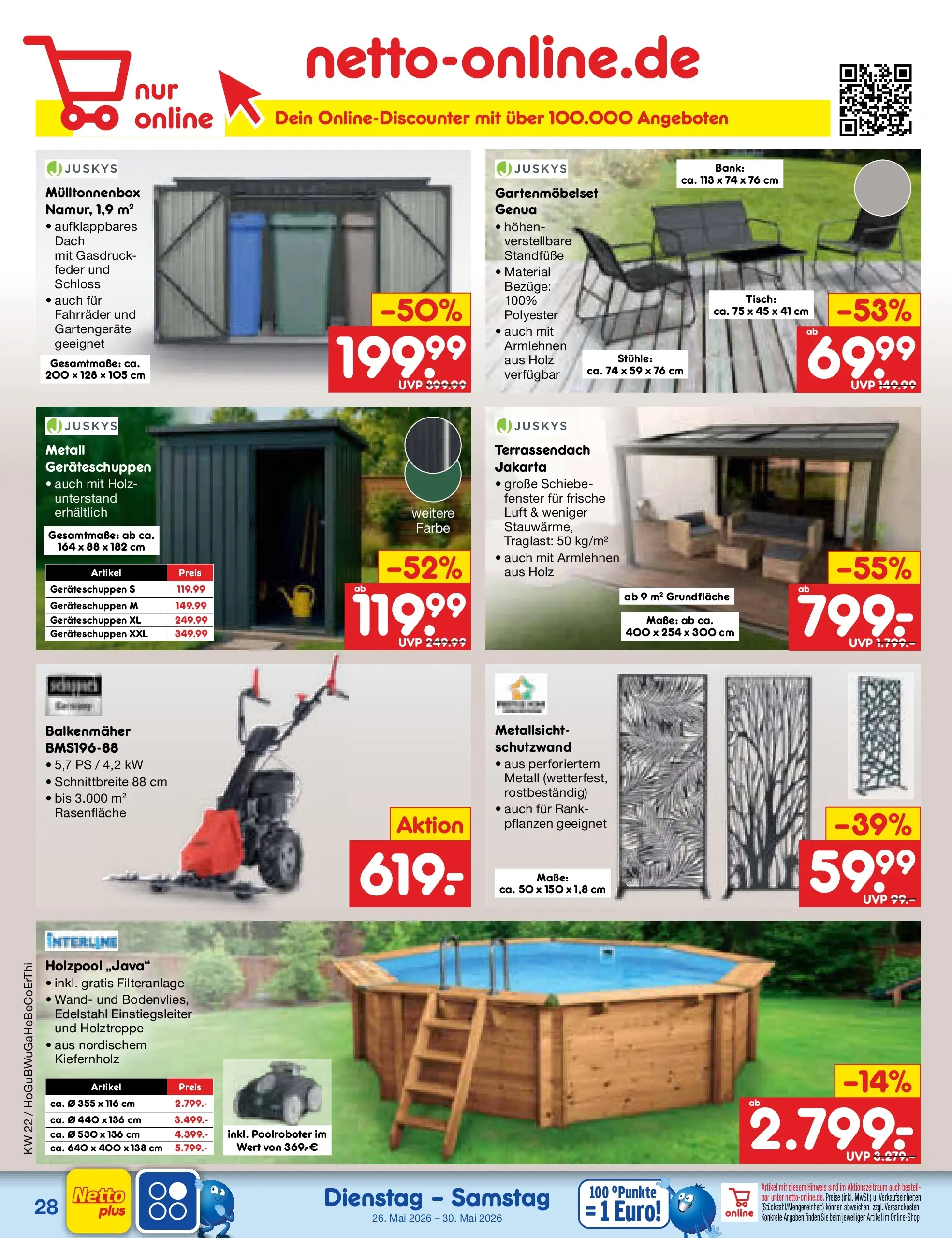 Netto Marken-Discount Prospekt Nordhausen (ab 26.05.2026) » Angebote | Seite: 36 | Produkte: Tisch