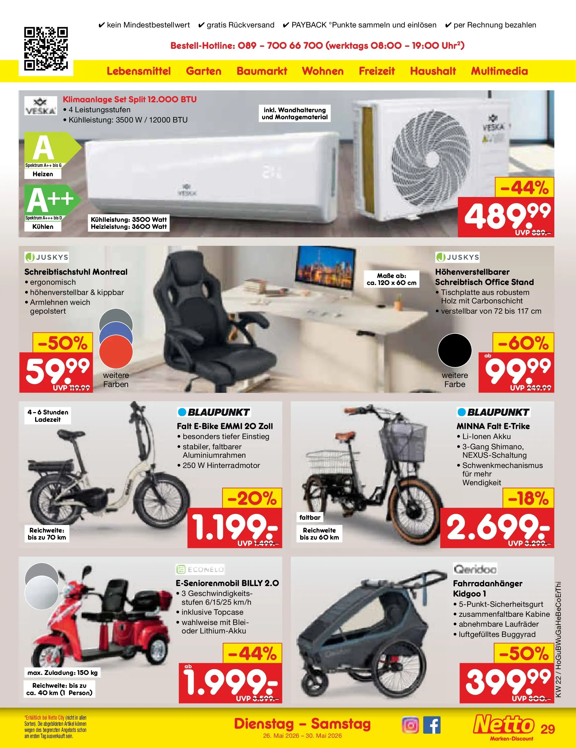 Netto Marken-Discount Prospekt Nordhausen (ab 26.05.2026) » Angebote | Seite: 37 | Produkte: Klimaanlage