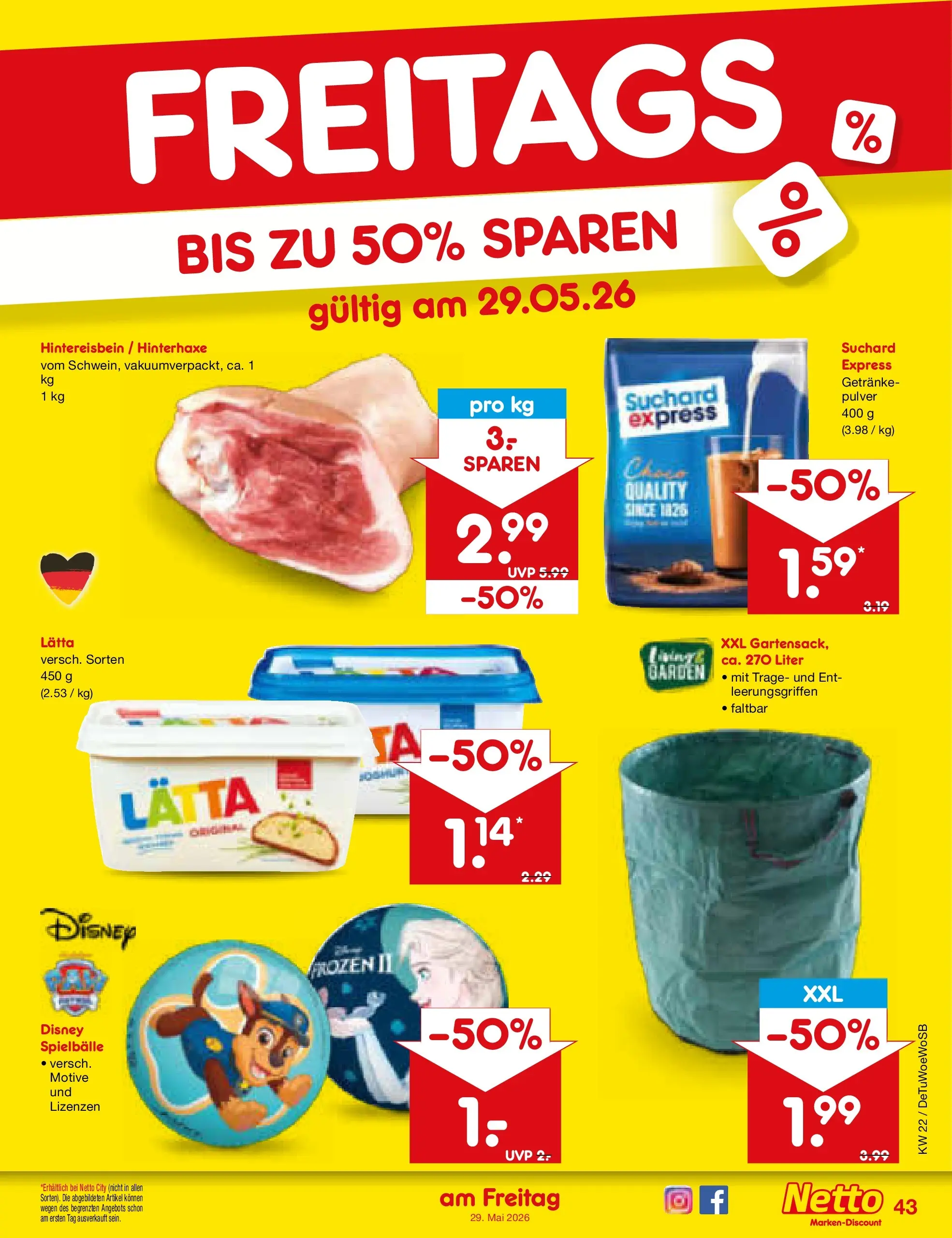 Netto Marken-Discount Prospekt Lahr-Langenwinkel (ab 26.05.2026) » Angebote | Seite: 51 | Produkte: Lätta