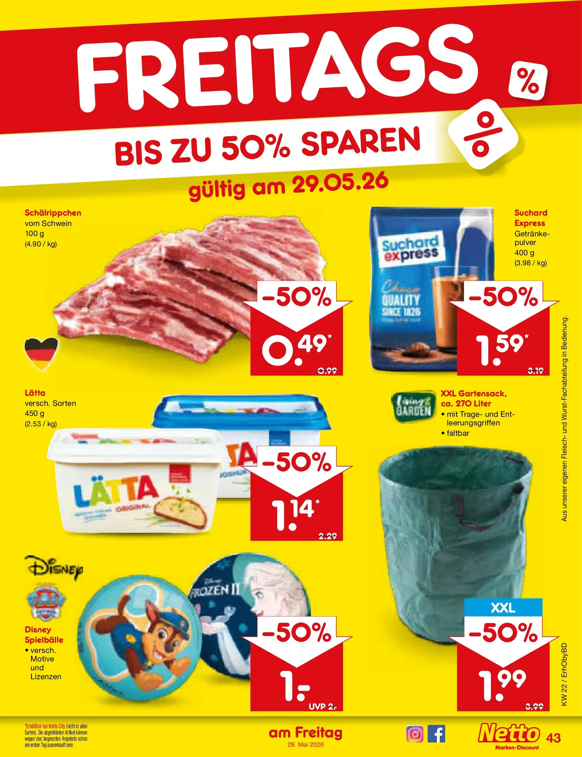 Netto Marken-Discount Prospekt Velden (ab 26.05.2026) » Angebote | Seite: 51 | Produkte: Lätta, Fleisch