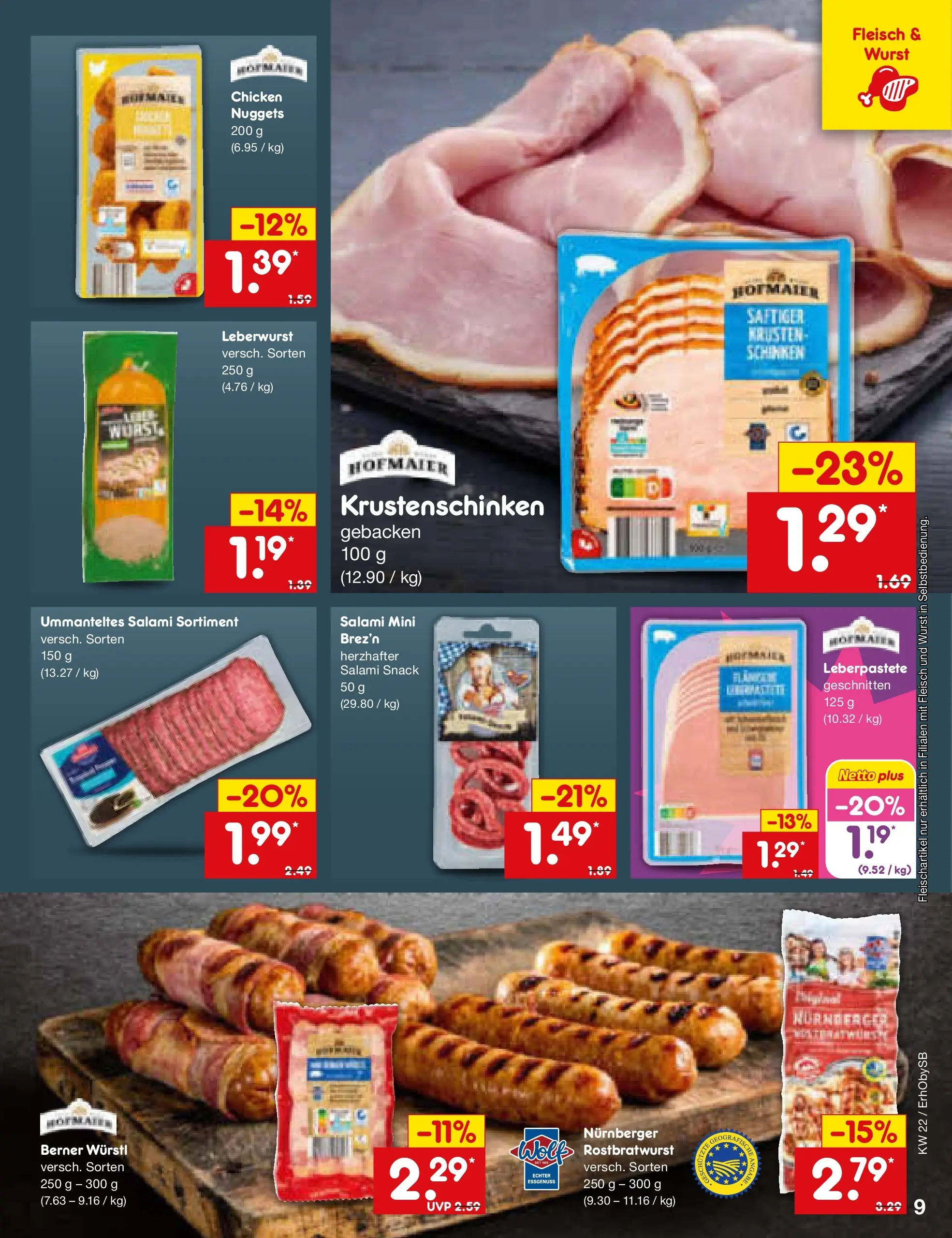 Netto Marken-Discount Prospekt Mauern (ab 26.05.2026) » Angebote | Seite: 11 | Produkte: Würstl, Wurst, Salami, Fleisch