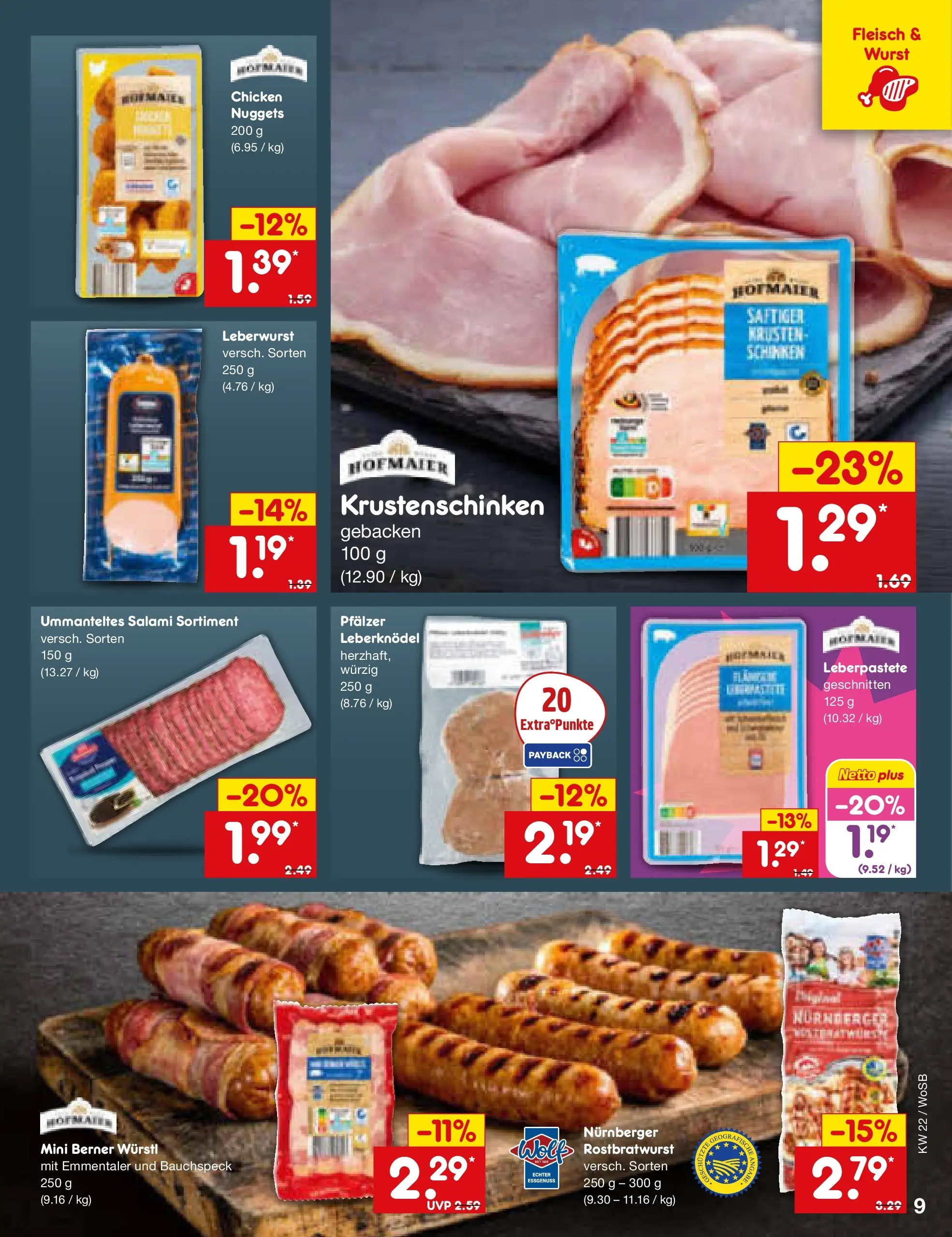 Netto Marken-Discount Prospekt Mannheim (ab 26.05.2026) » Angebote | Seite: 11 | Produkte: Würstl, Wurst, Schinken, Fleisch