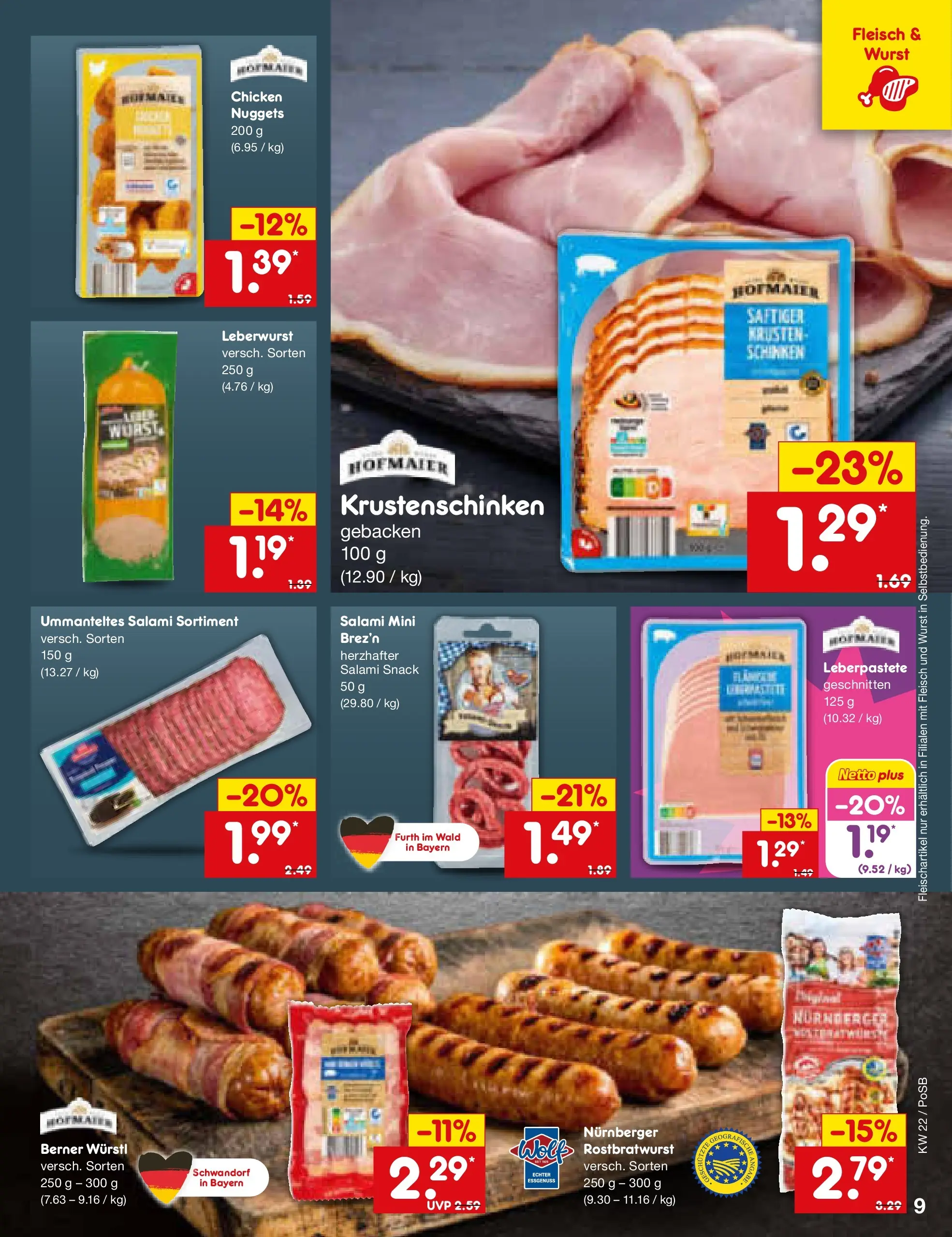 Netto Marken-Discount Prospekt Regensburg (ab 26.05.2026) » Angebote | Seite: 11 | Produkte: Würstl, Wurst, Salami, Fleisch