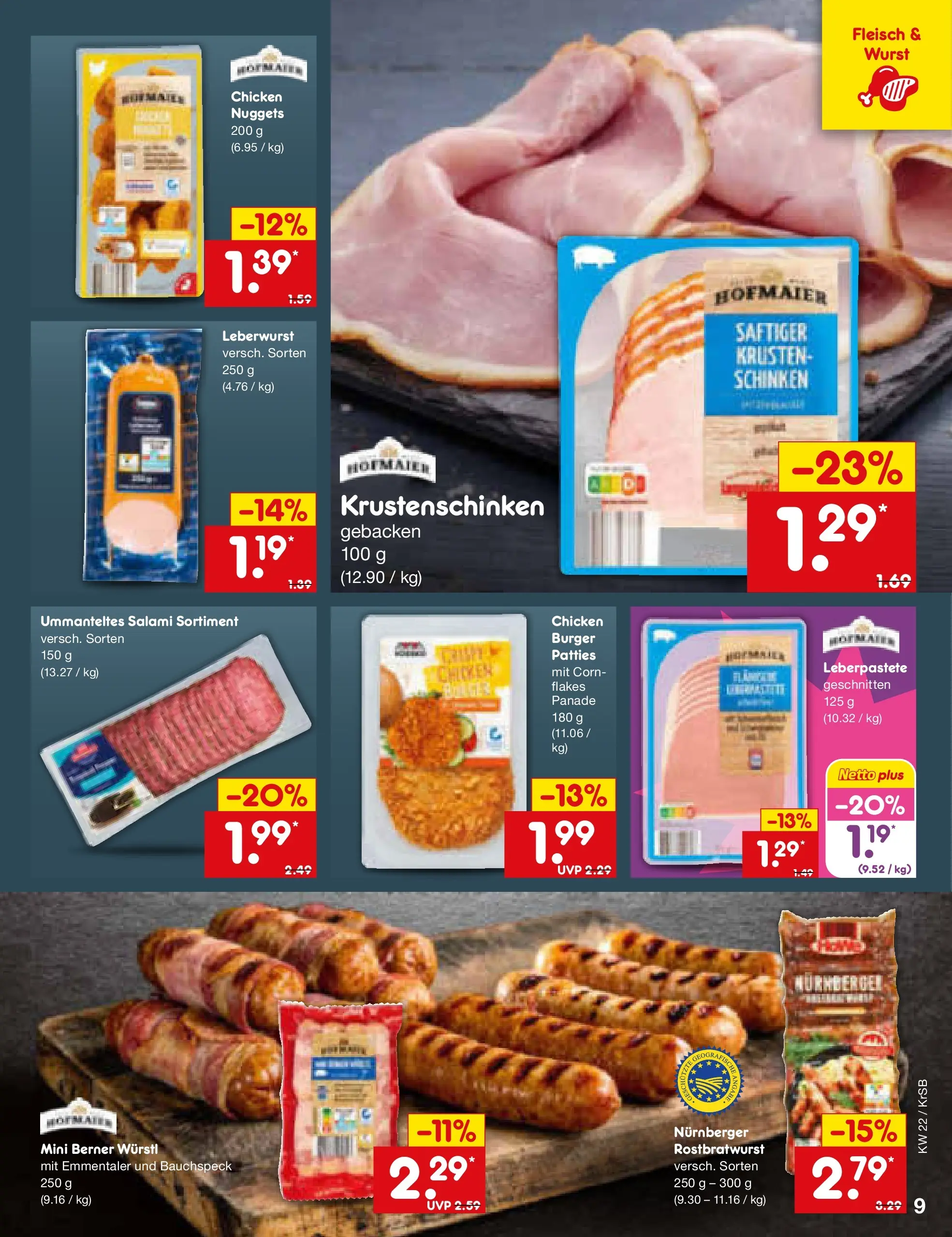 Netto Marken-Discount Prospekt Jüchen (ab 26.05.2026) » Angebote | Seite: 11 | Produkte: Würstl, Wurst, Salami, Fleisch