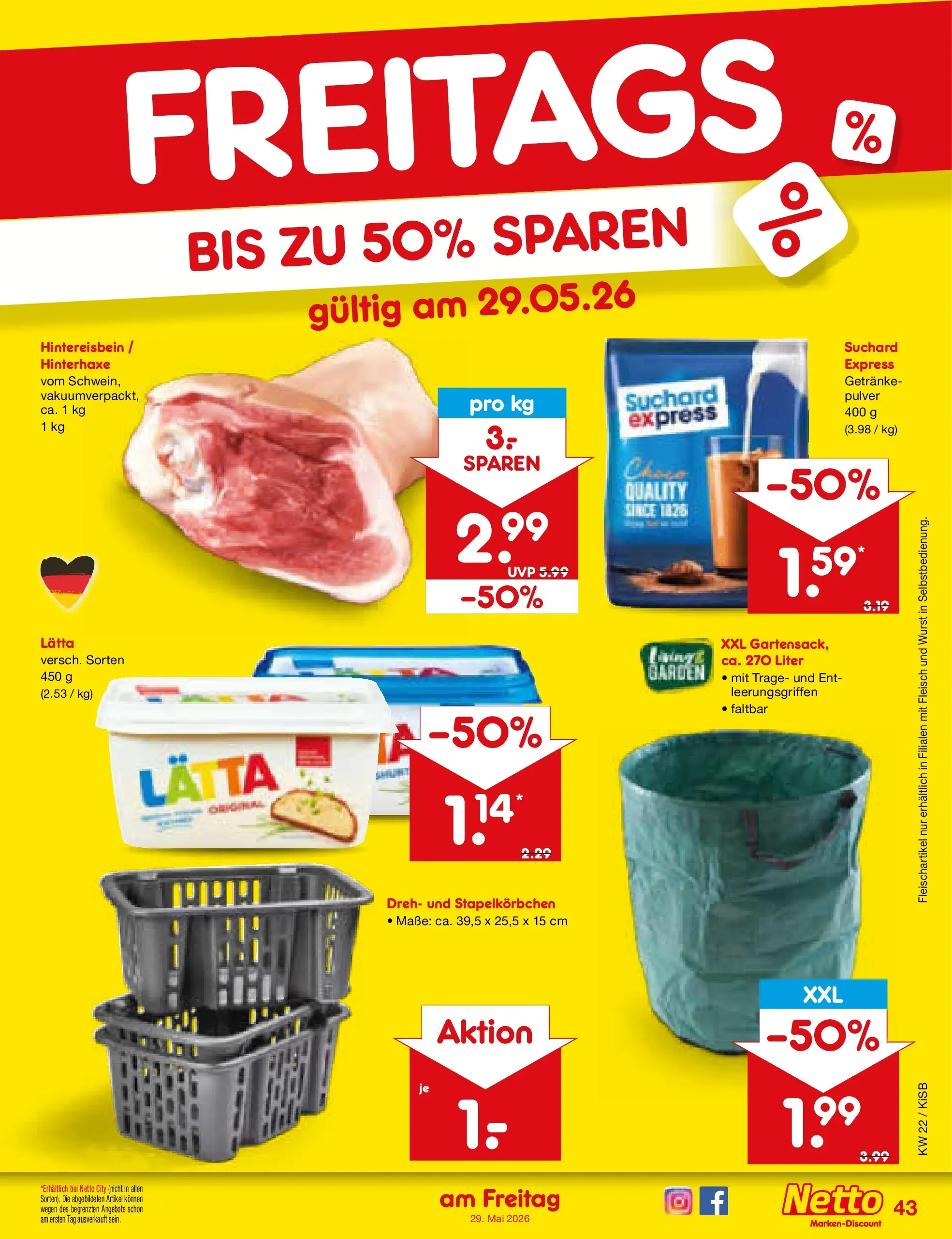 Netto Marken-Discount Prospekt Oberhaid (ab 26.05.2026) » Angebote | Seite: 51 | Produkte: Wurst, Lätta, Fleisch
