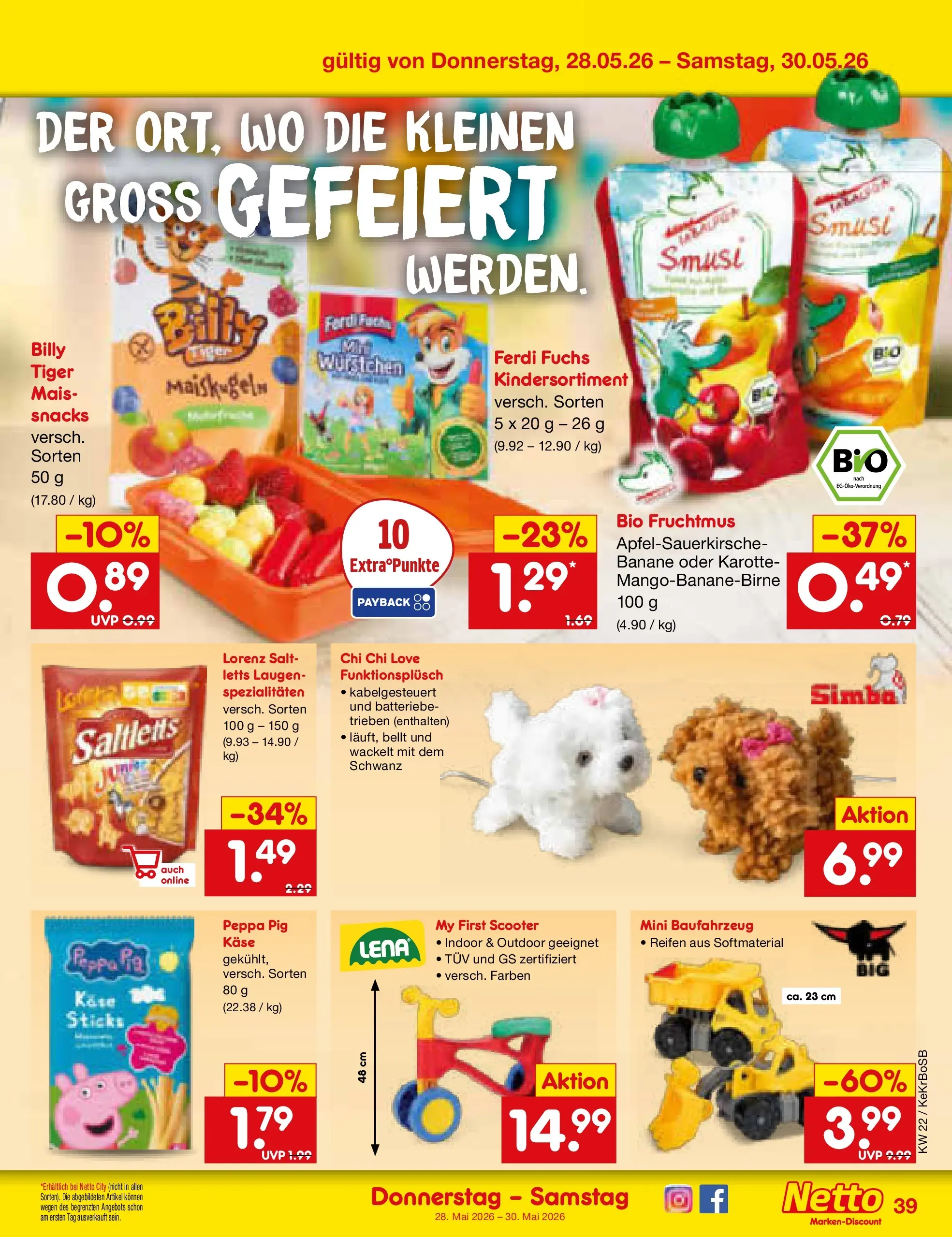 Netto Marken-Discount Prospekt Jüchen (ab 26.05.2026) » Angebote | Seite: 47 | Produkte: Käse, Scooter, Karotte