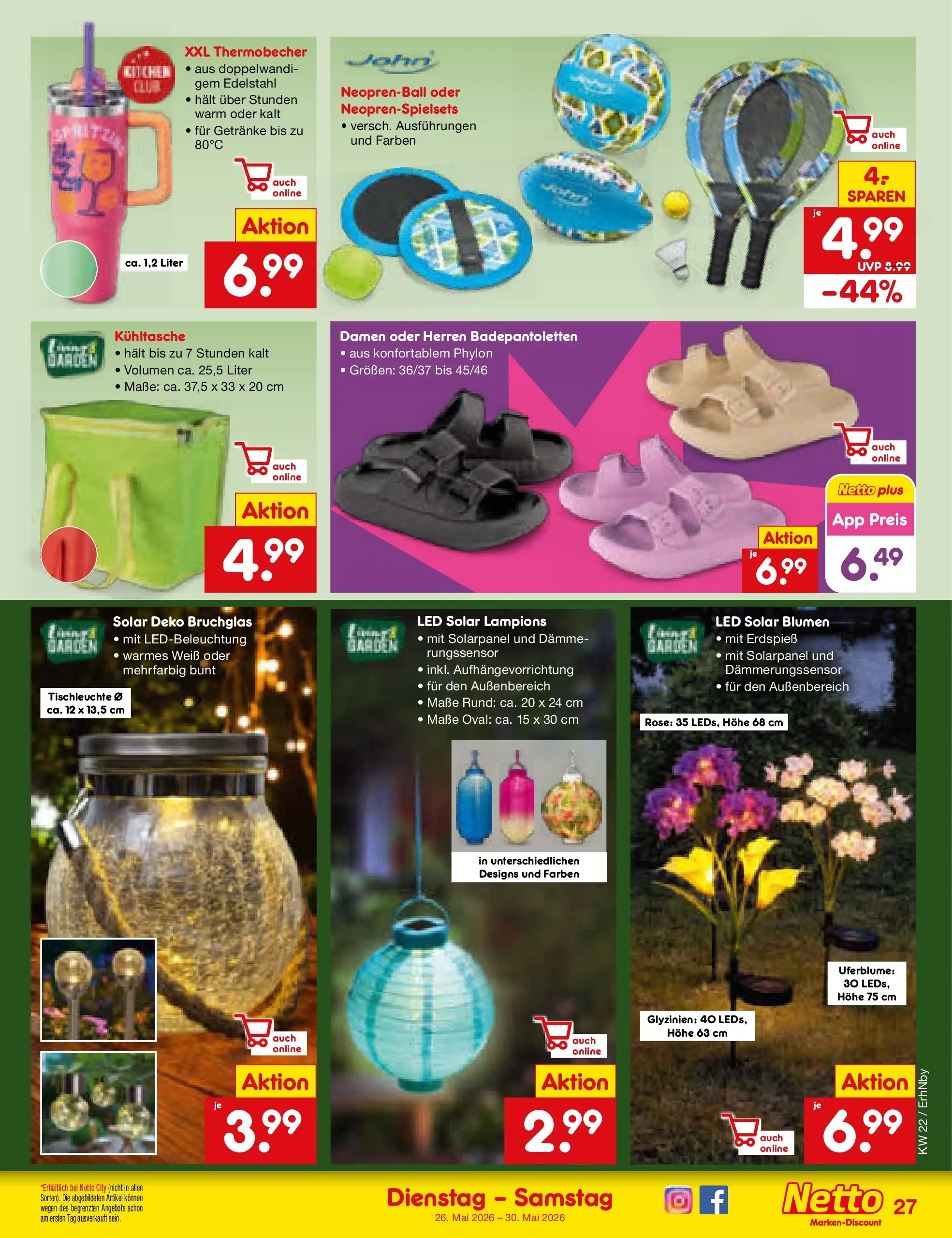Netto Marken-Discount Prospekt Ergolding (ab 26.05.2026) » Angebote | Seite: 33 | Produkte: Blumen